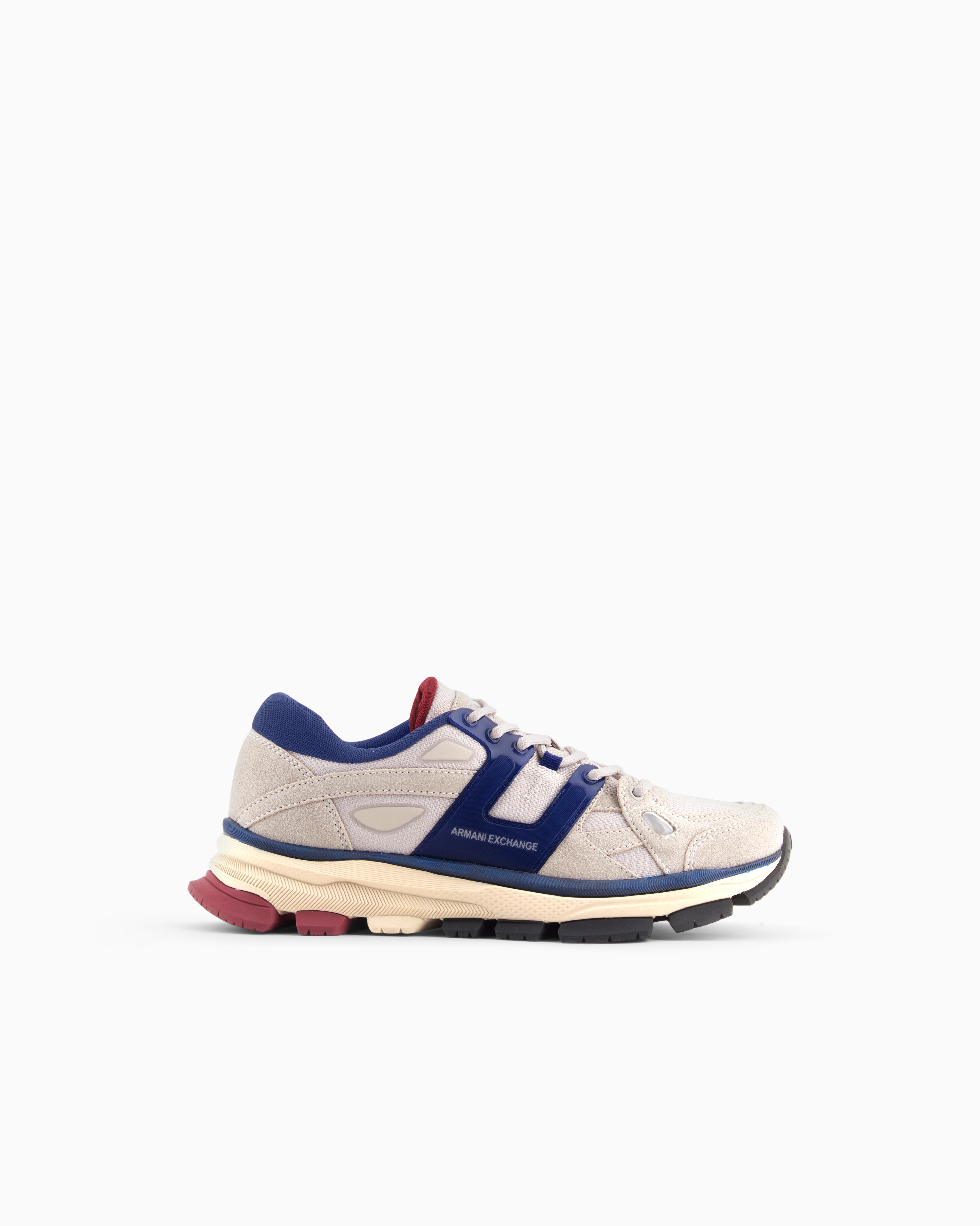 Armani Exchange White Sneakers With Contrasting Details Medium
