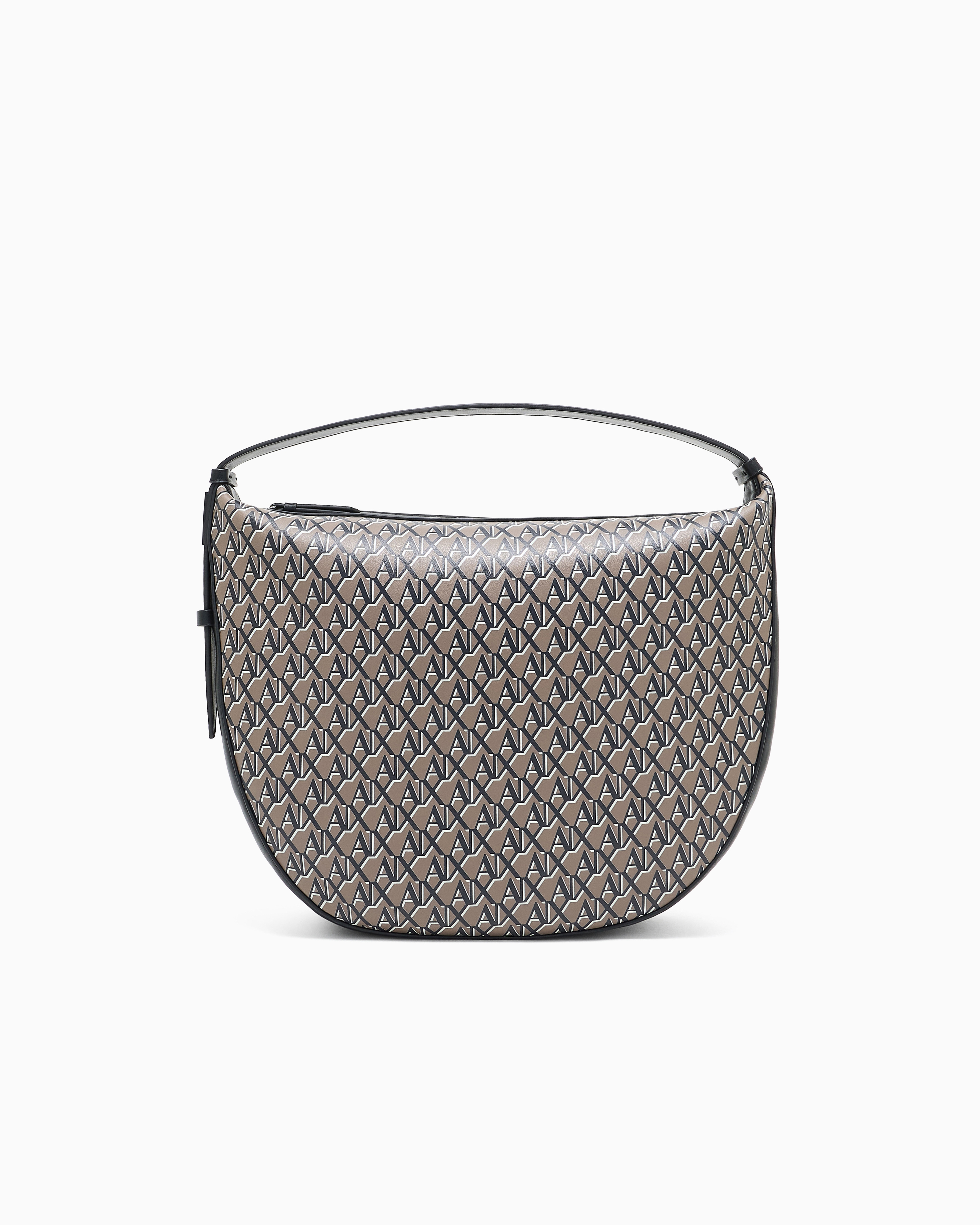 Armani Exchange - Hobo Bags, Woman, Brown, Size: TU