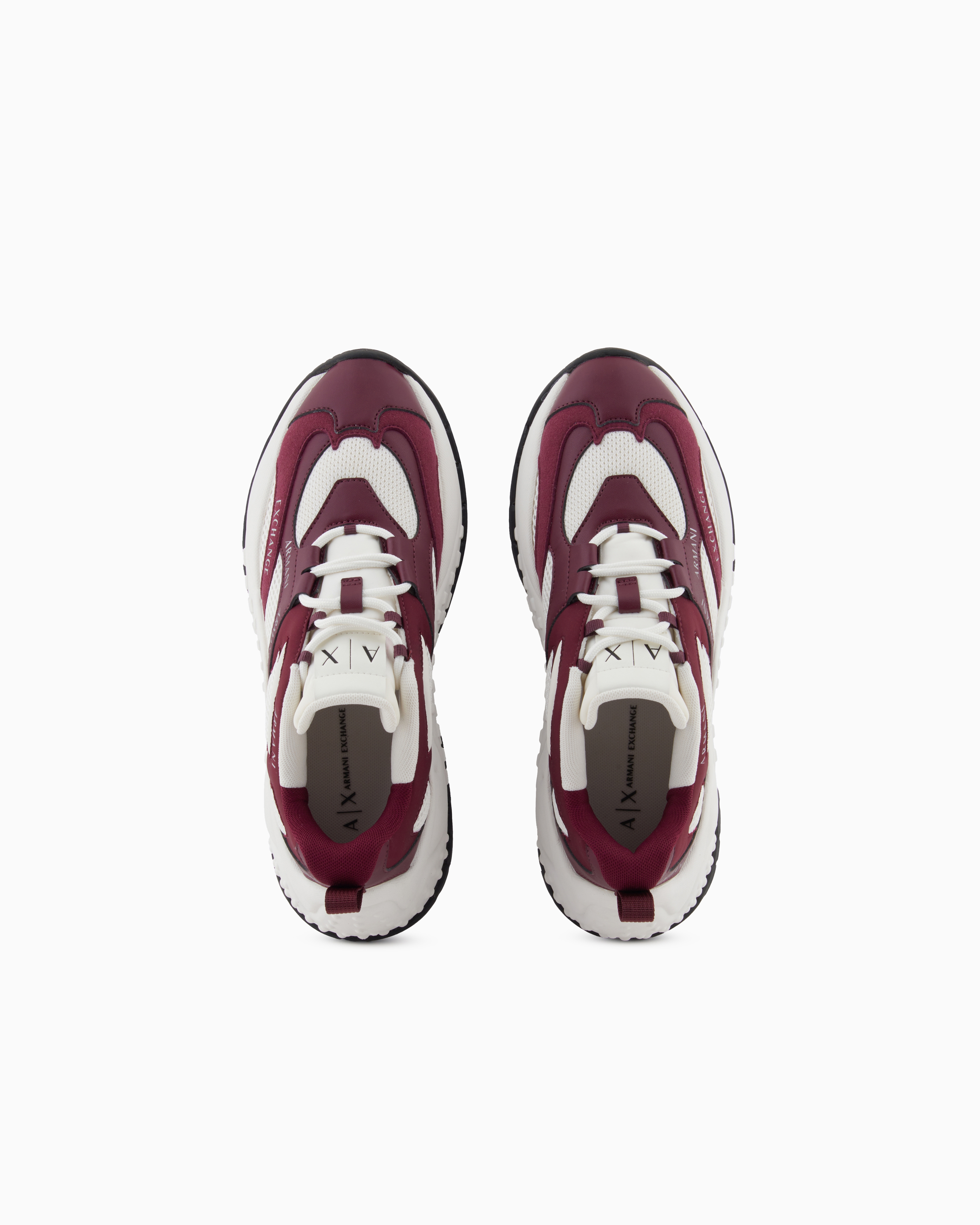 Armani Exchange Chunky Sneakers With Contrasting Inserts