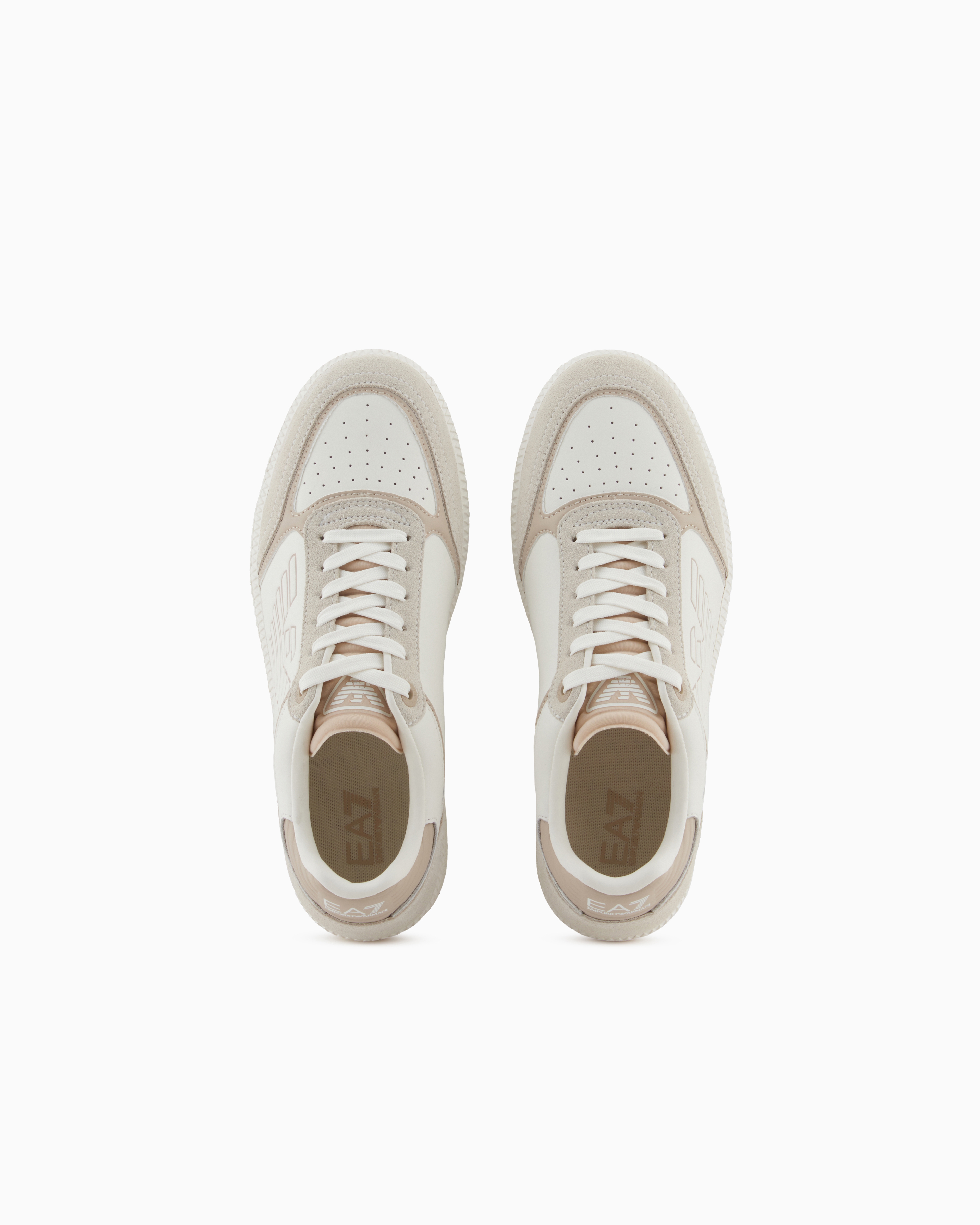 Ea7 Heritage Eagle Sneakers In White