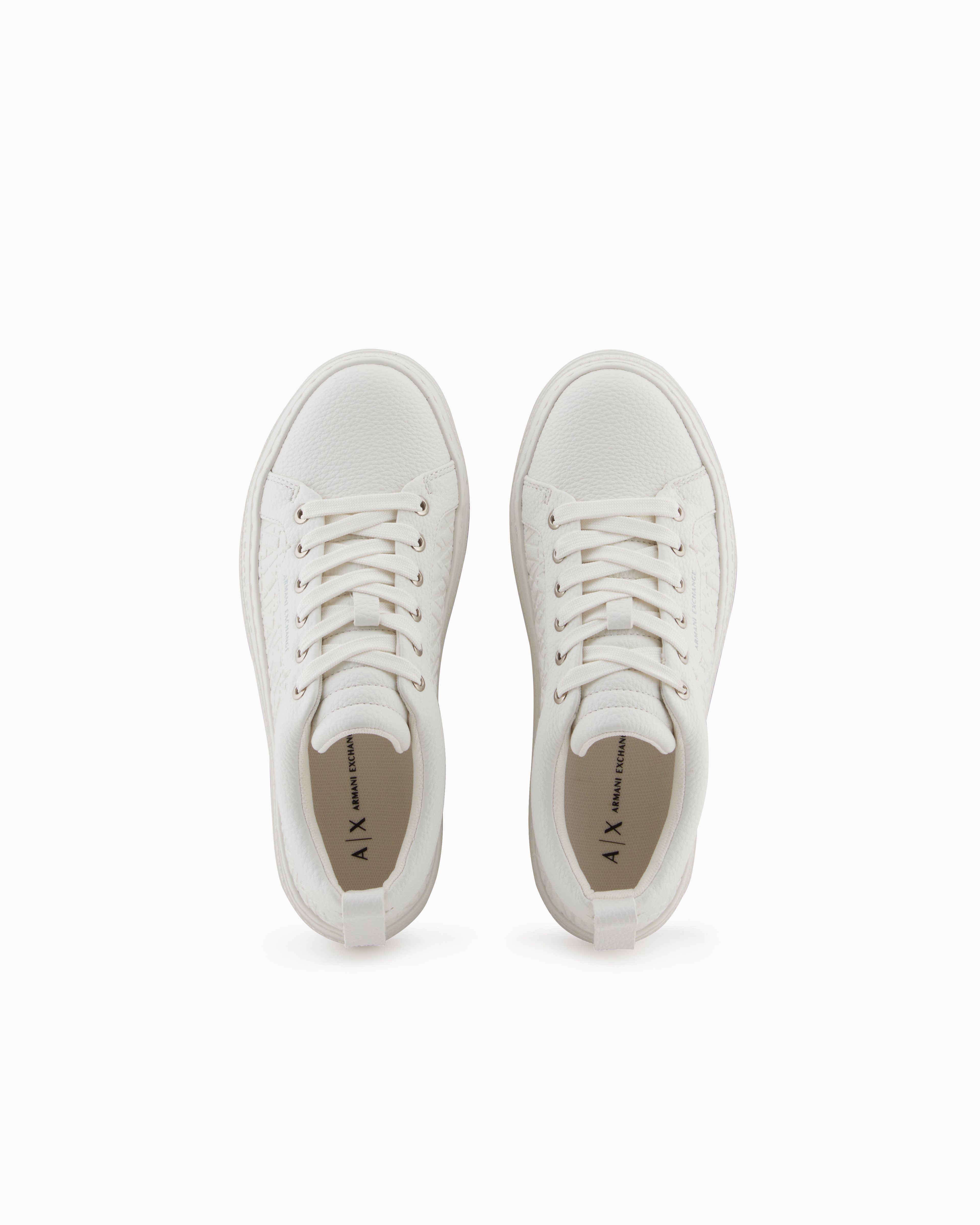 Armani Exchange - Sneakers, Woman, White, Size: