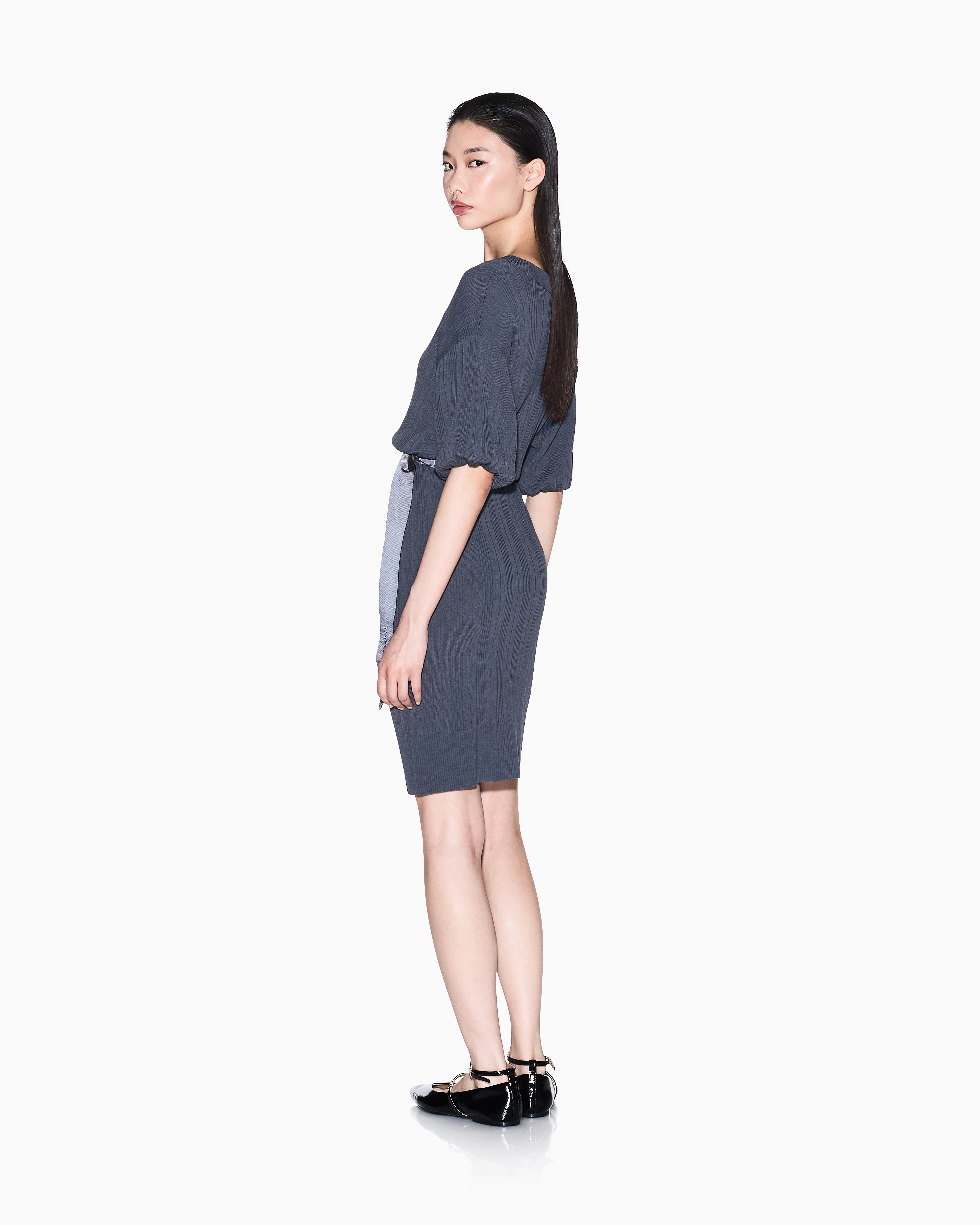 Armani Exchange Short Dresses In Gray