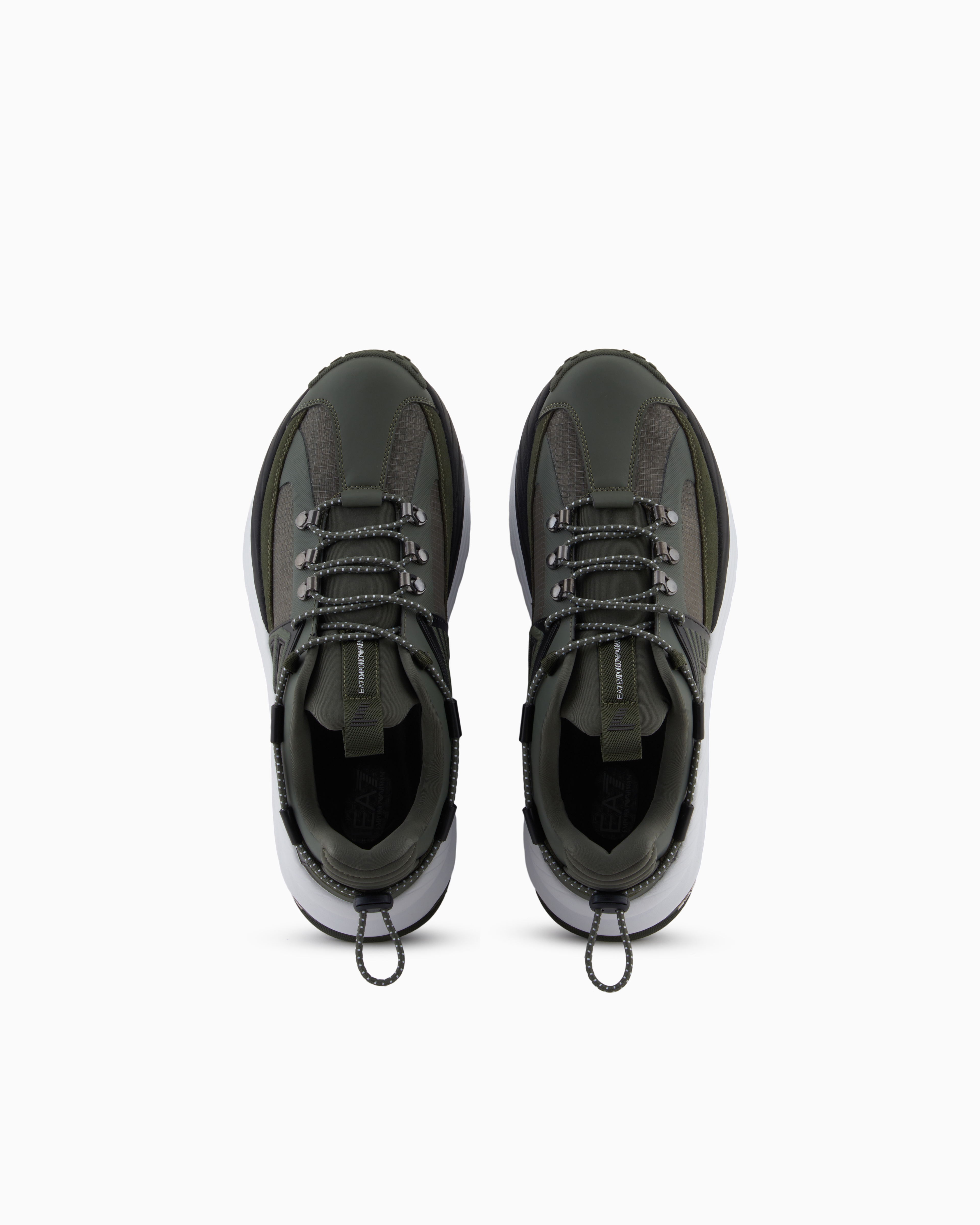 Ea7 Crusher Sonic Rope Sneakers In White