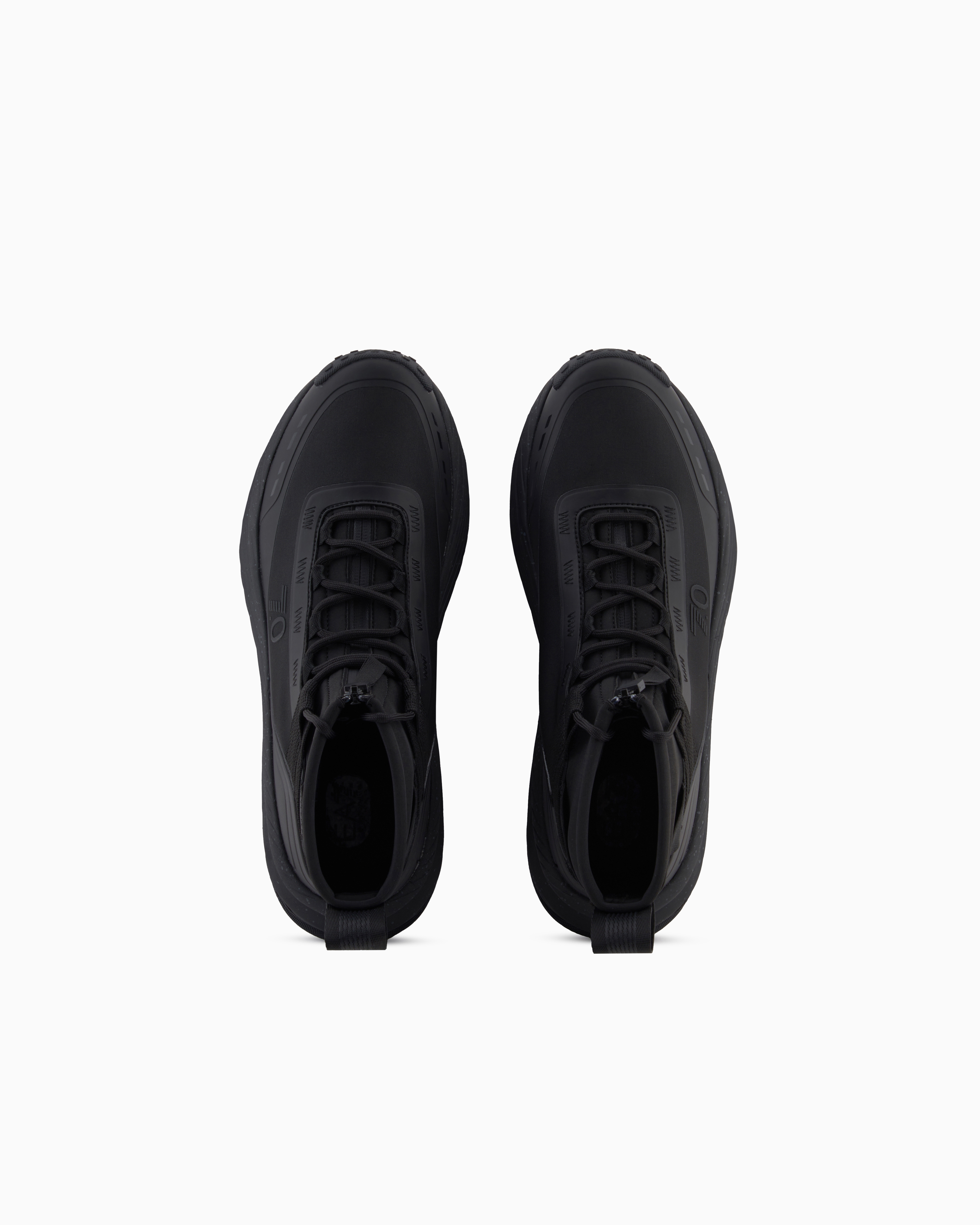 Ea7 Crusher Sonic Tortoise 7.0 High-top Sneakers In Black