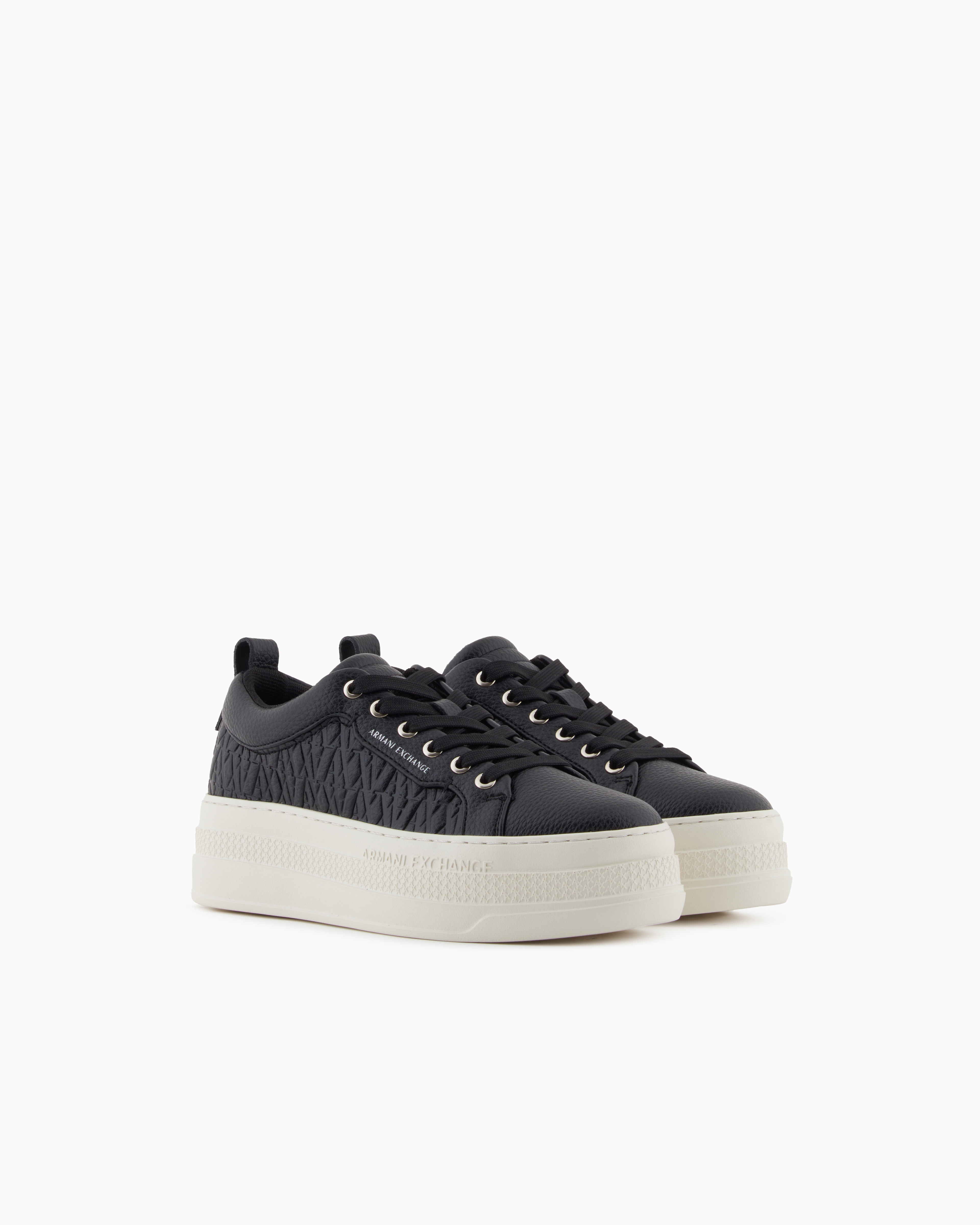 ALL OVER EMBOSSED LOGO SNEAKERS