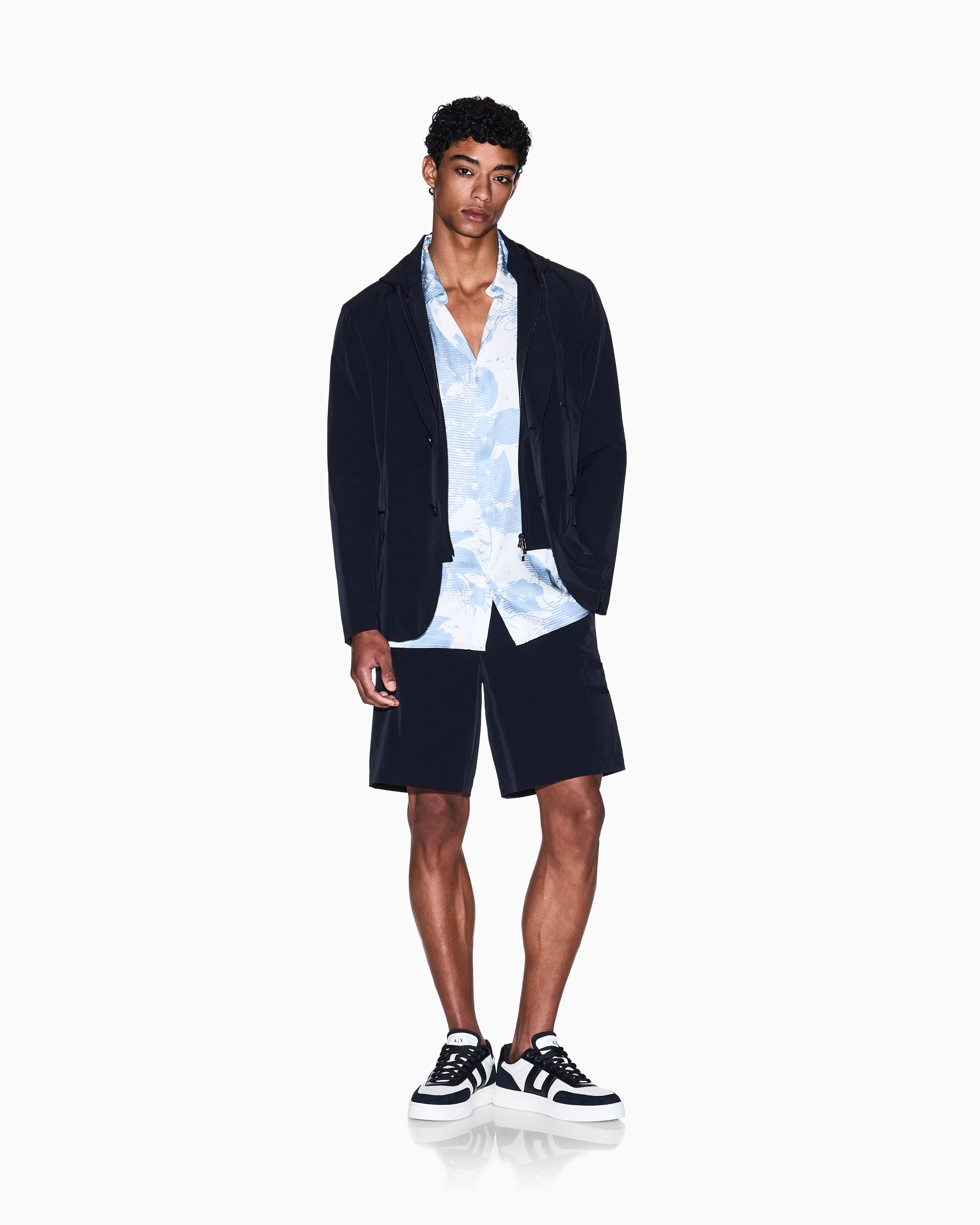 Armani Exchange Casual Shirts In Blue