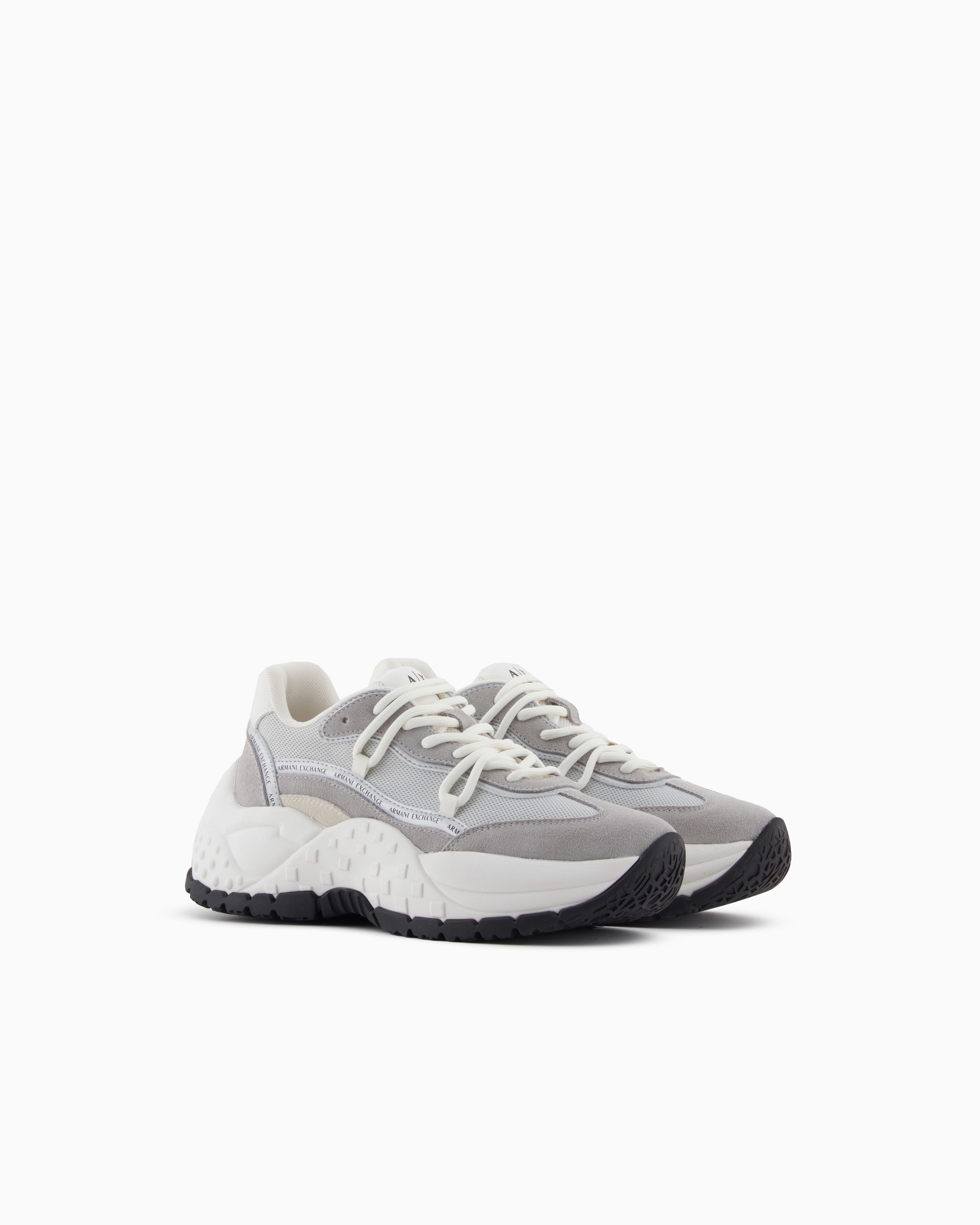 Armani Exchange - Sneakers, Woman, Grey, Size: