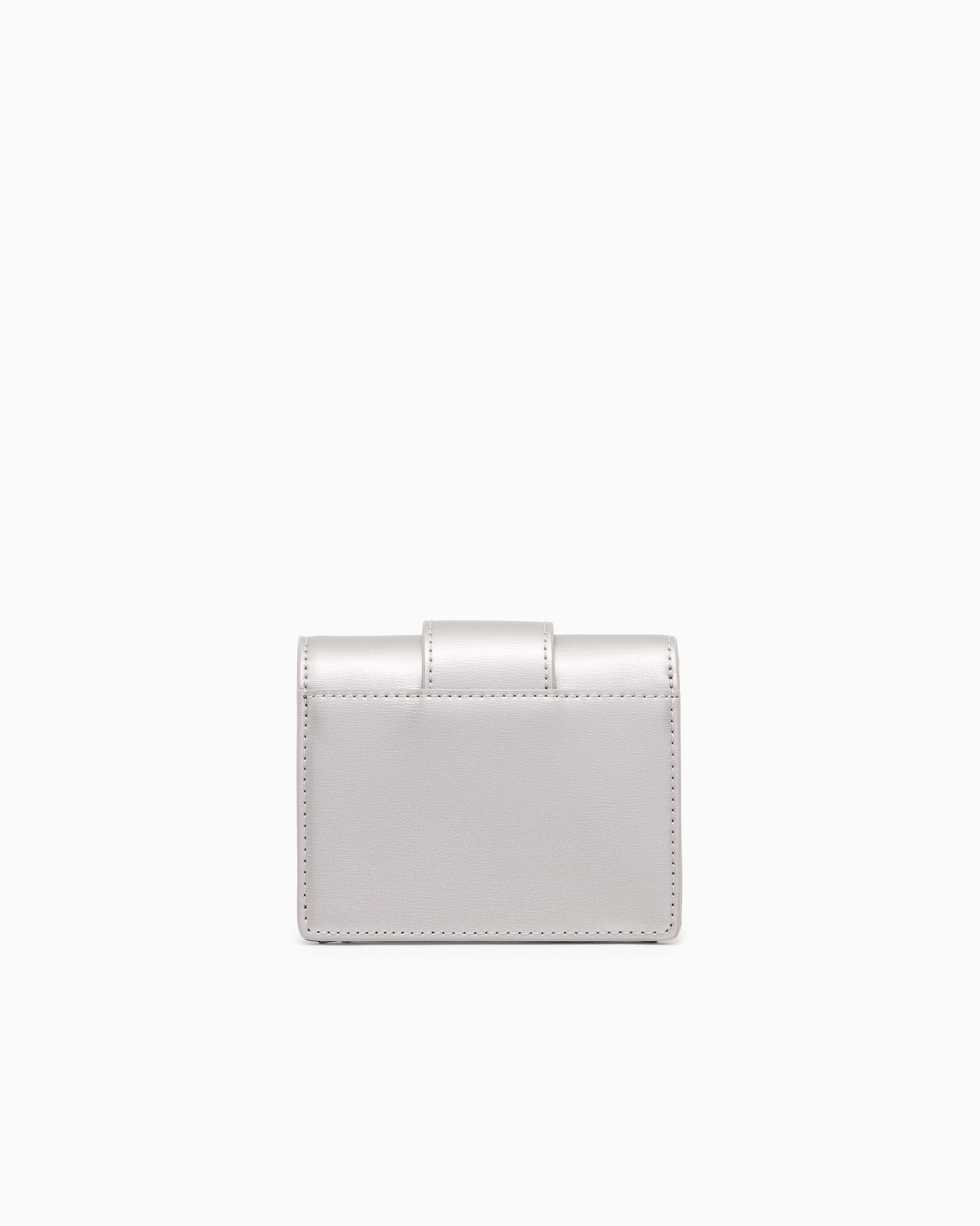 Armani Exchange Small Wallet With Asv Logo In Gray