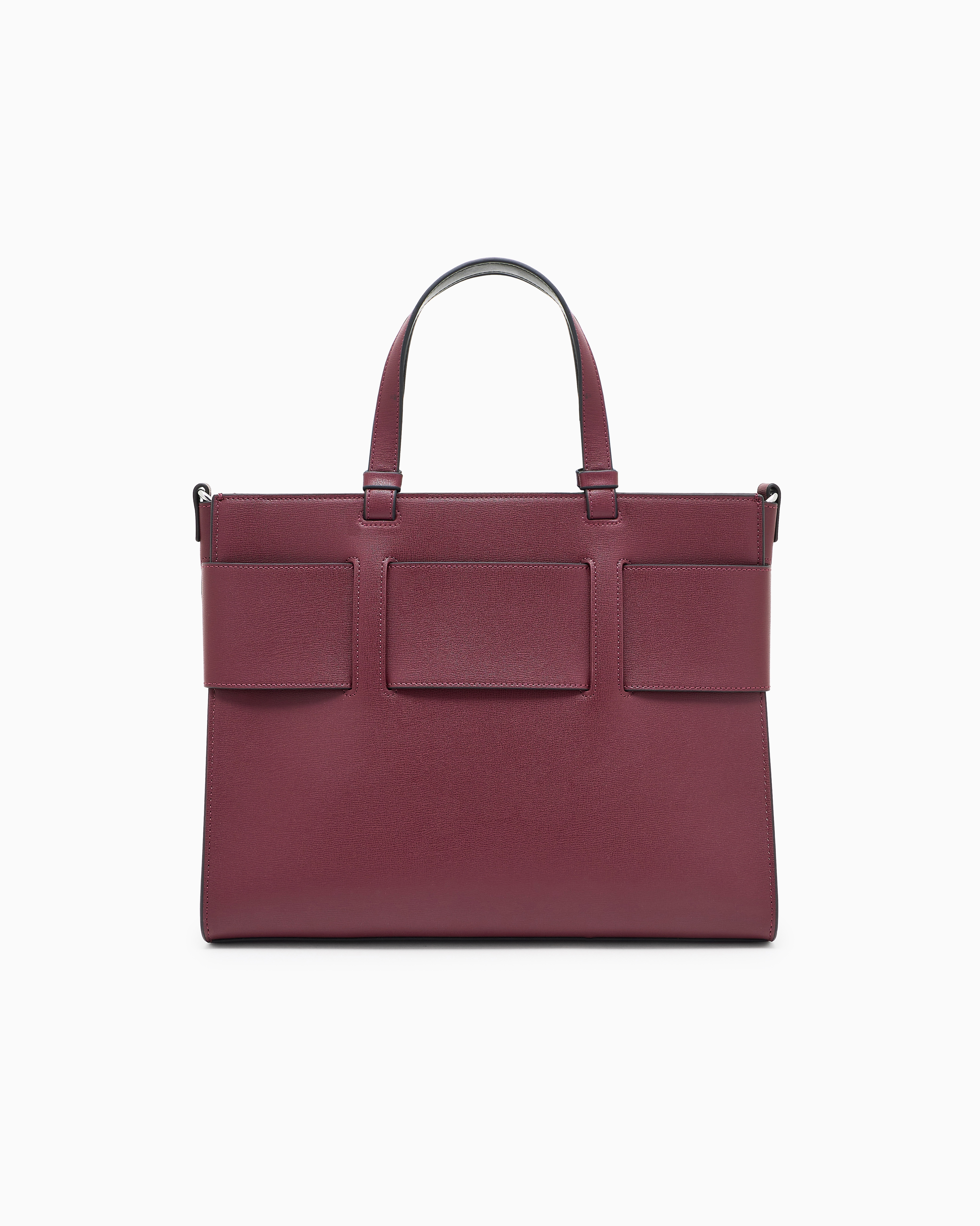 Armani Exchange Large Tote Bag With Double Handles And Shoulder Strap