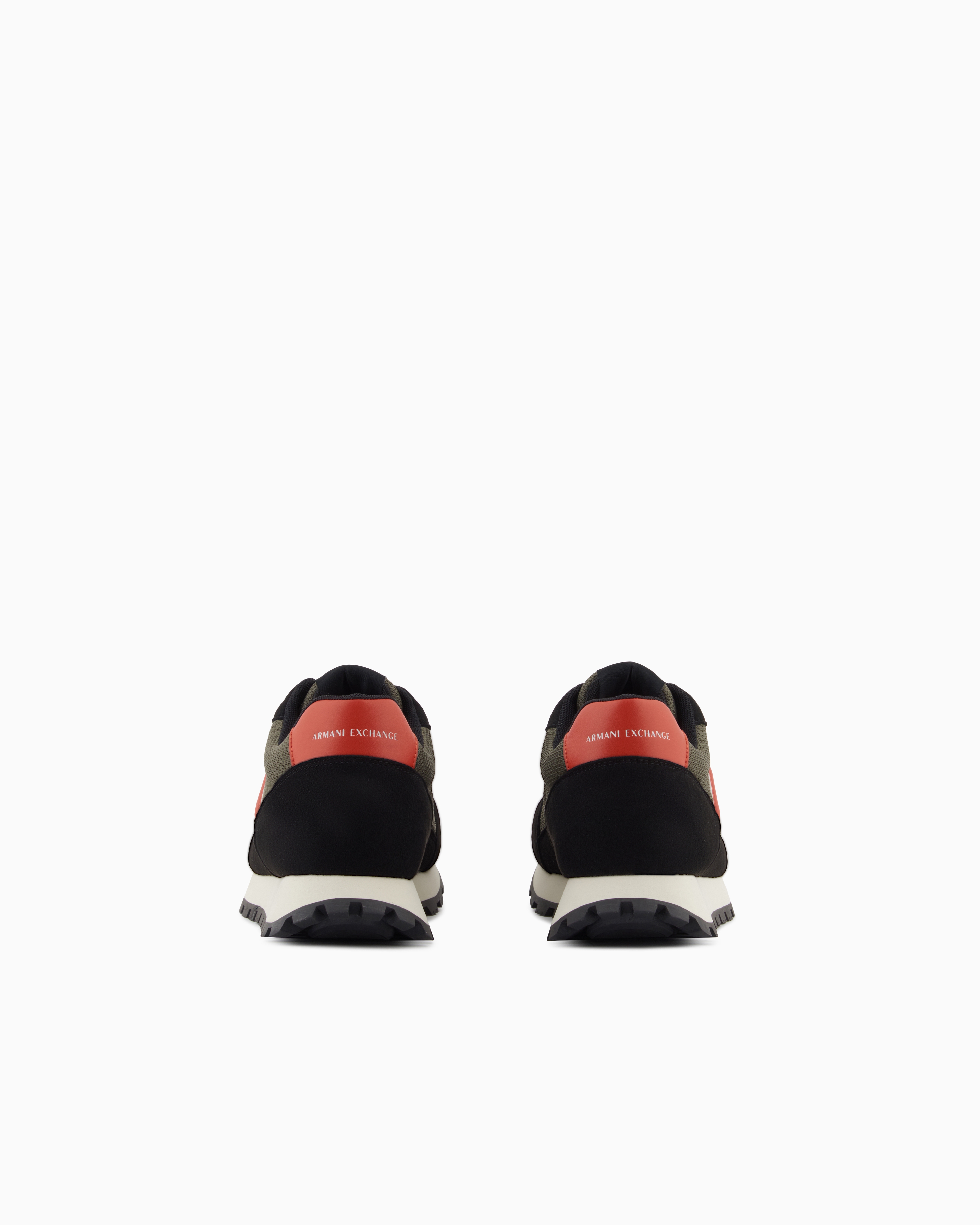 Armani Exchange - Sneakers with contrasting logo, Man, Black, Size: