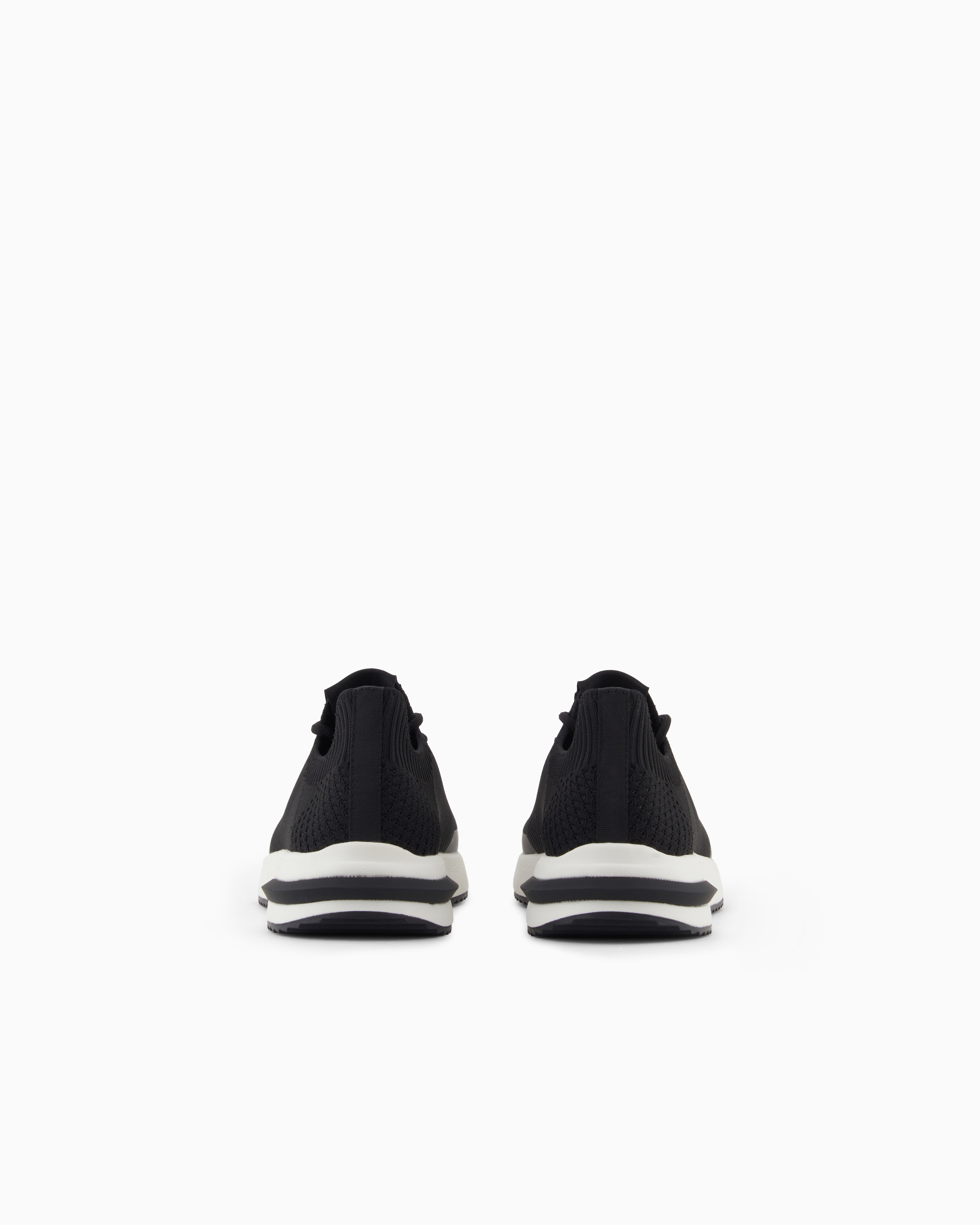 Armani Exchange Sock Sneakers With Logo In Black