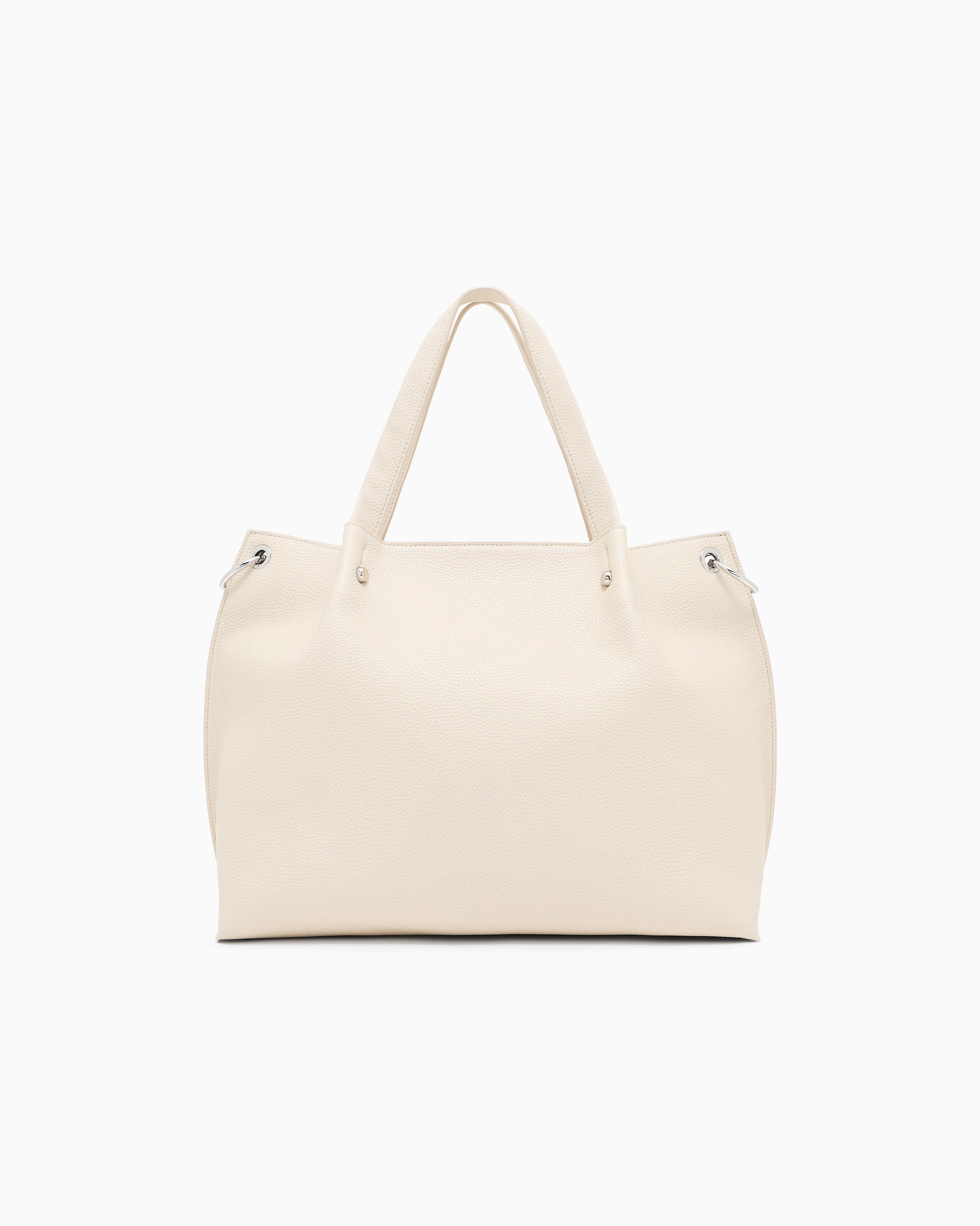 Armani Exchange - Shopper bag with clutch, Woman, Beige, Size: TU