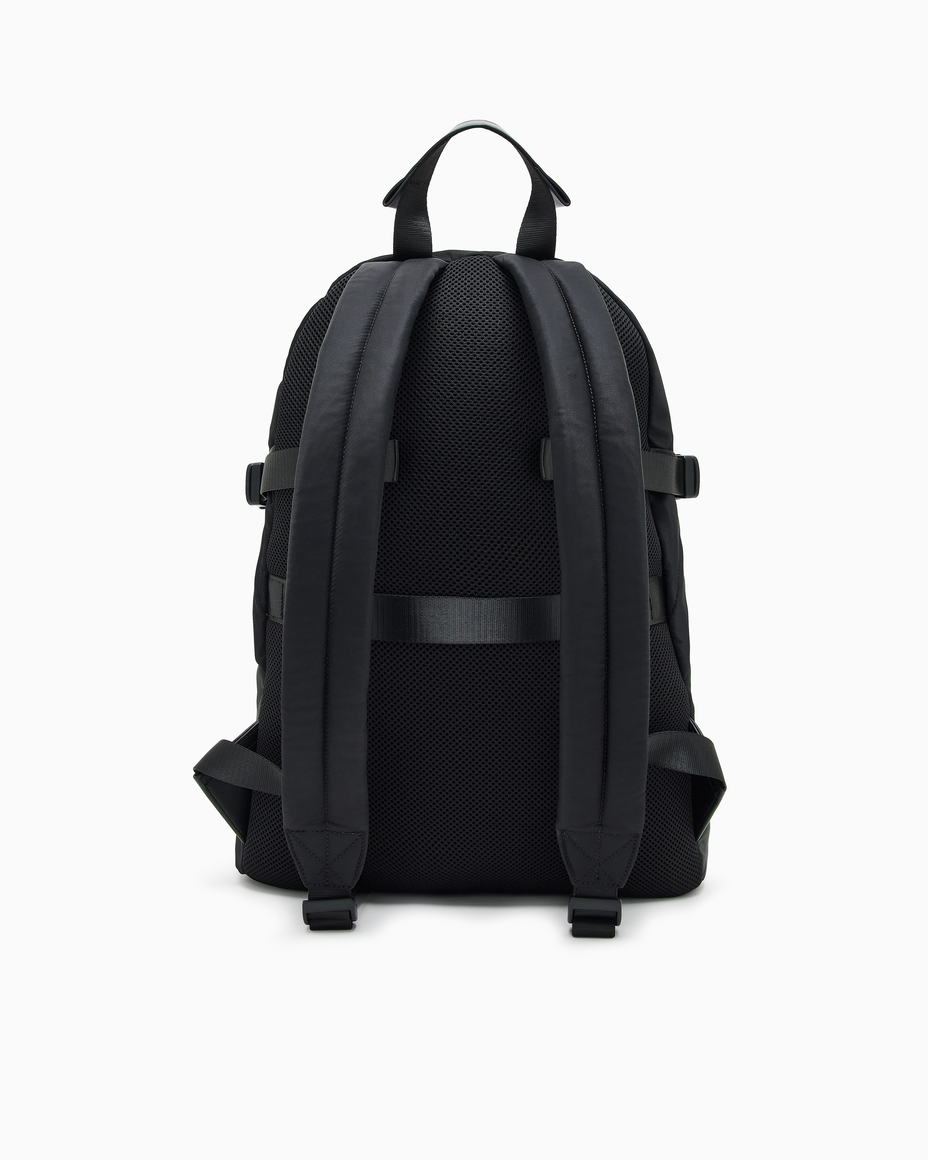 Armani Exchange - Backpack with logo stripe, Man, Black, Size: TU