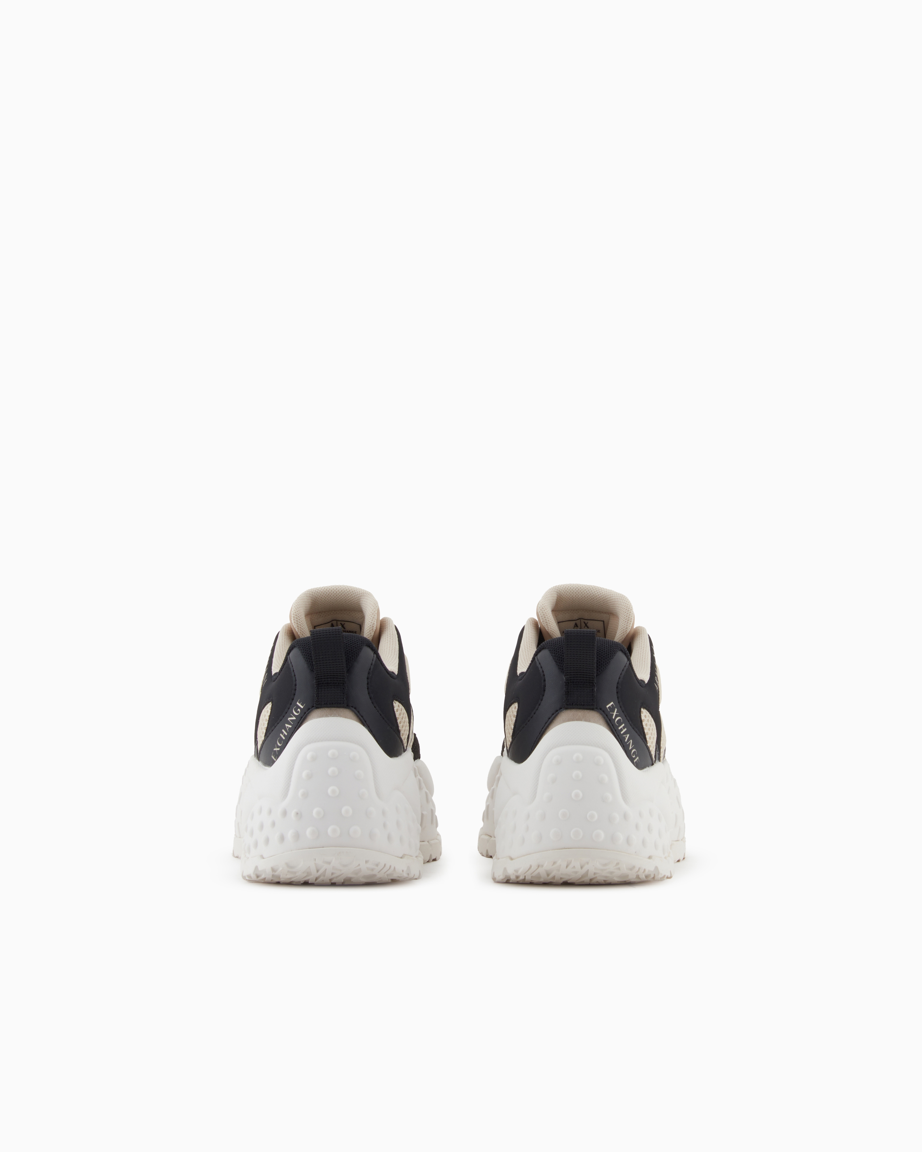 Armani Exchange Chunky Sneakers With Contrasting Inserts