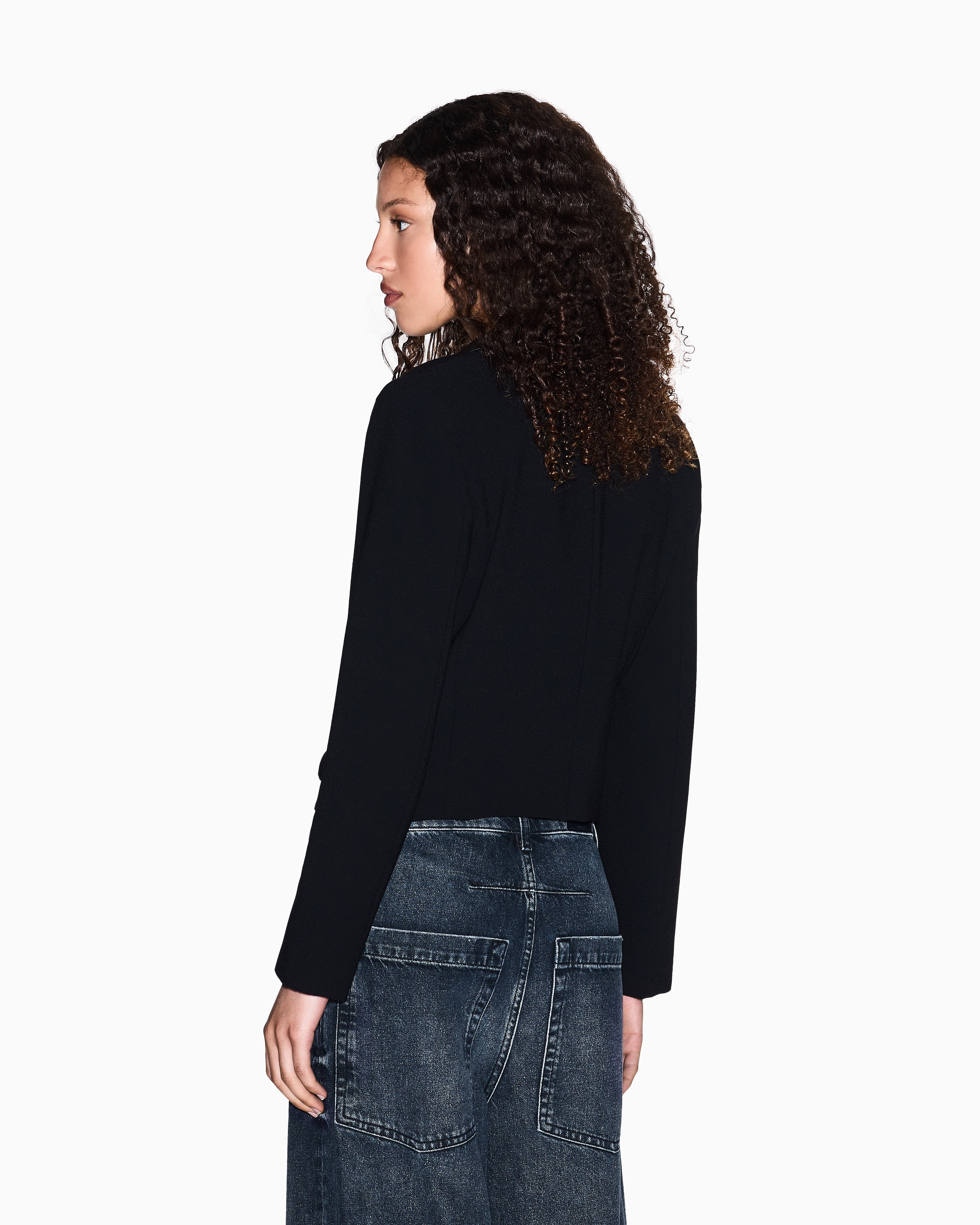 Short jacket with metal details
