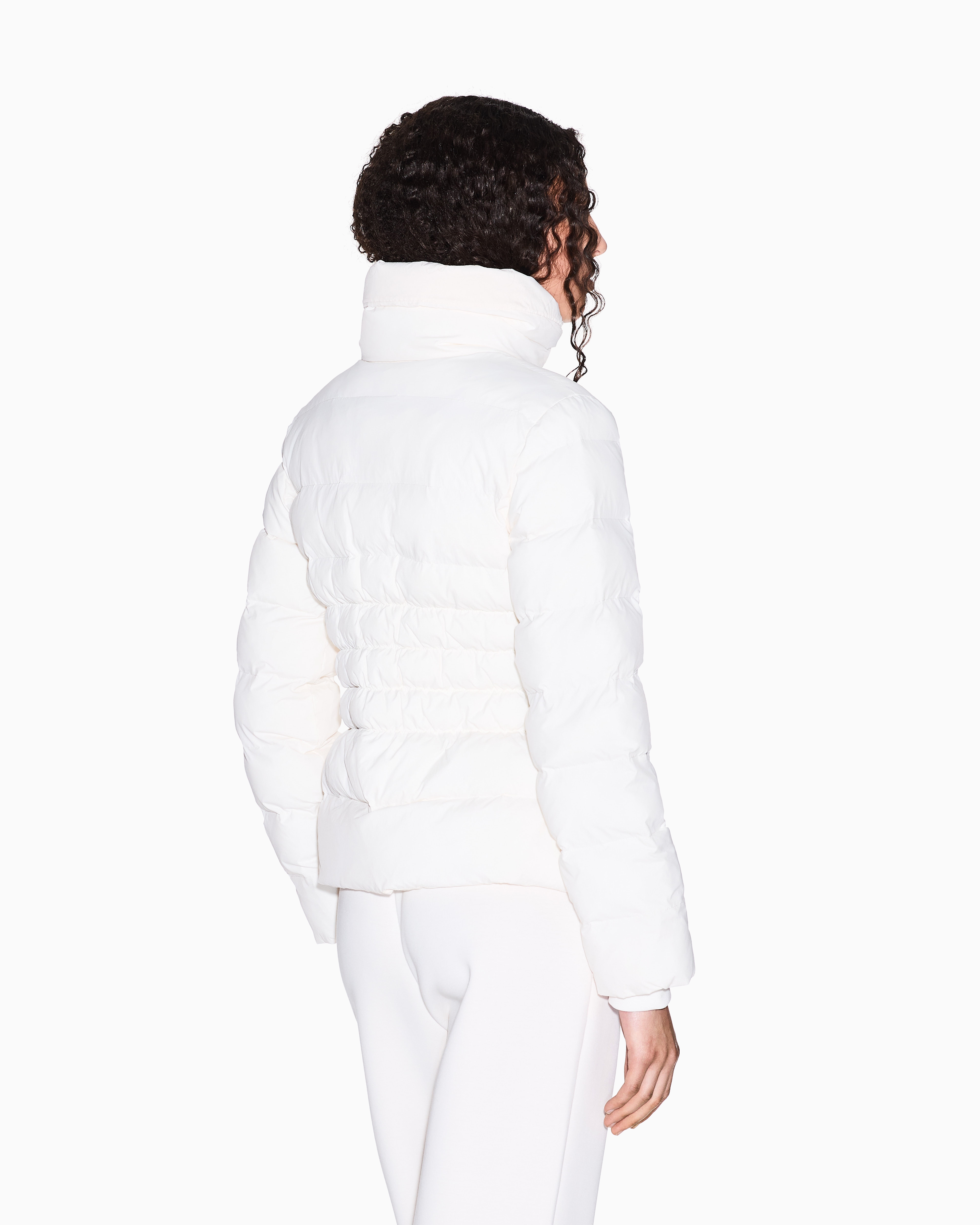 Armani Exchange Nylon Taffeta Jacket In White