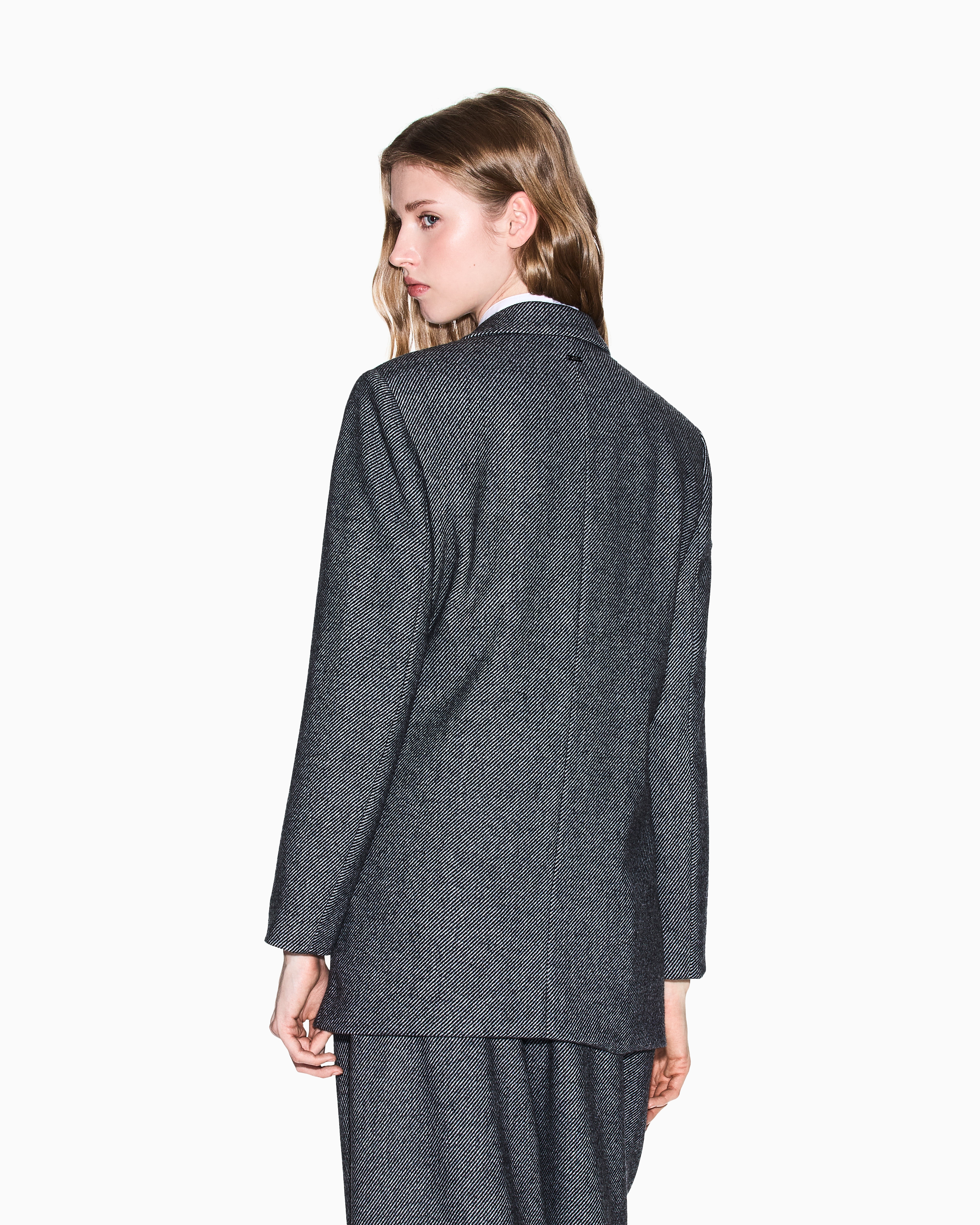 Double-breasted herringbone jacket | Armani Exchange