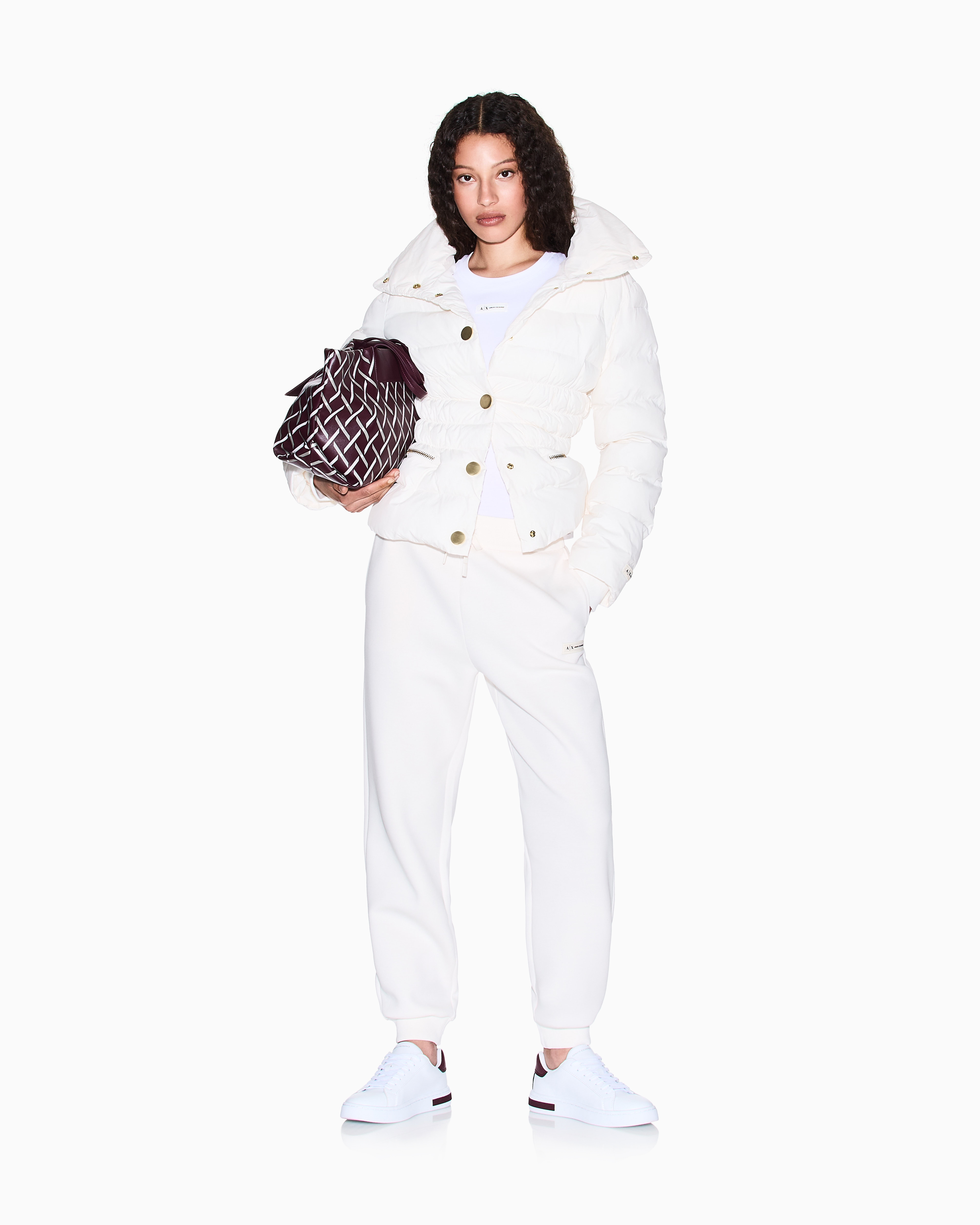Armani Exchange Sweatpants In White