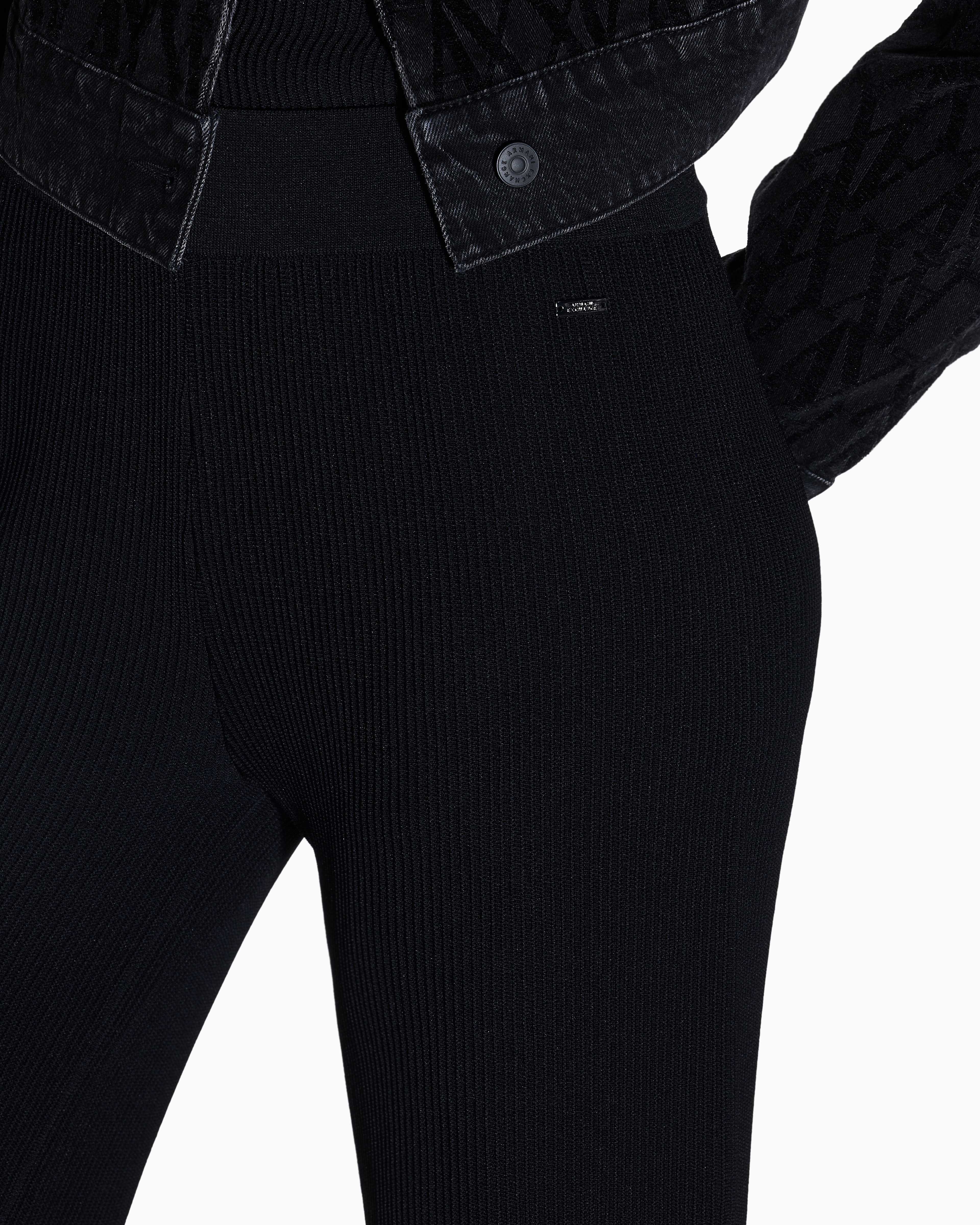 Armani Exchange - Casual Trousers, Woman, Black, Size: S