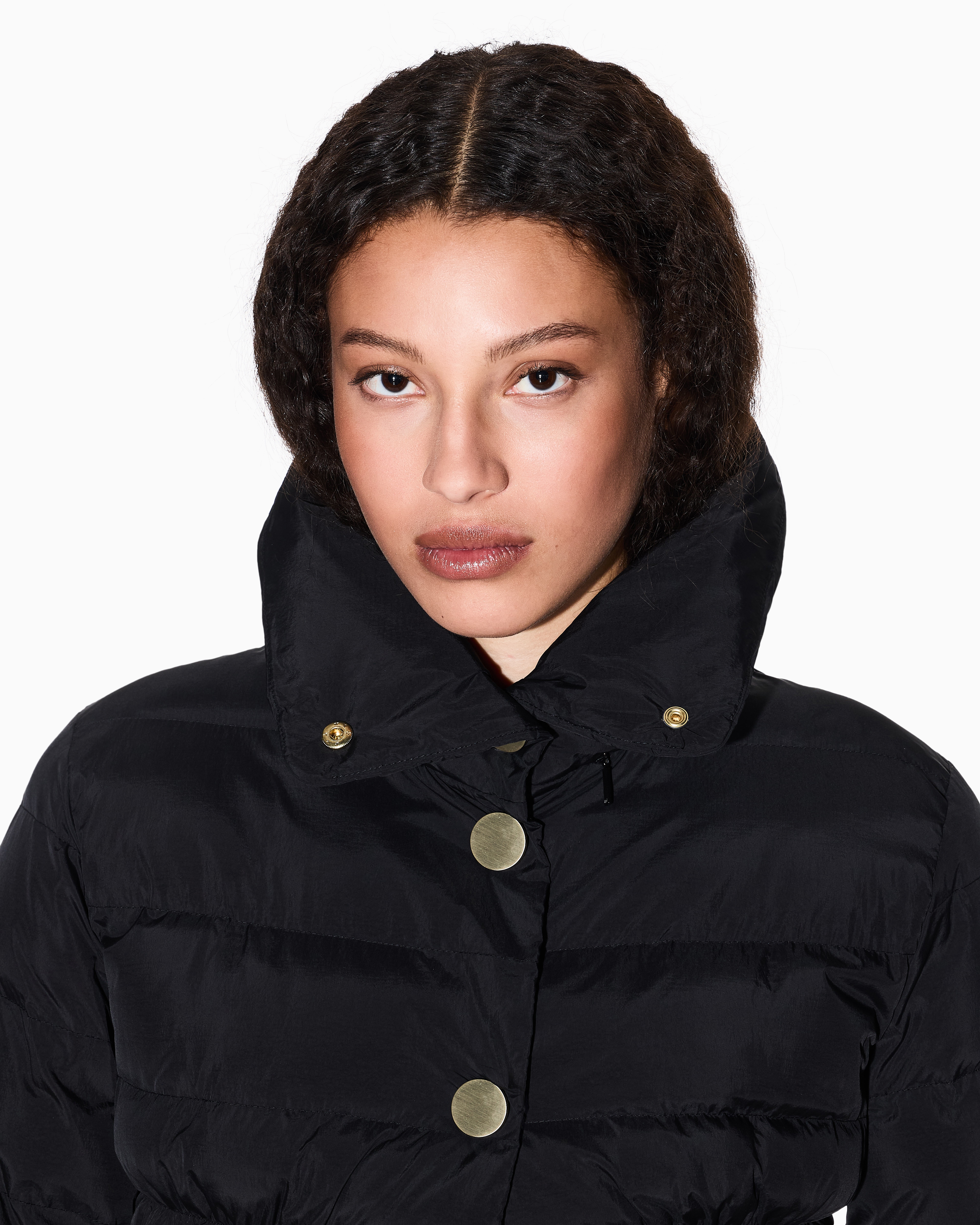 Armani Exchange - Nylon taffeta jacket, Woman, Black, Size: