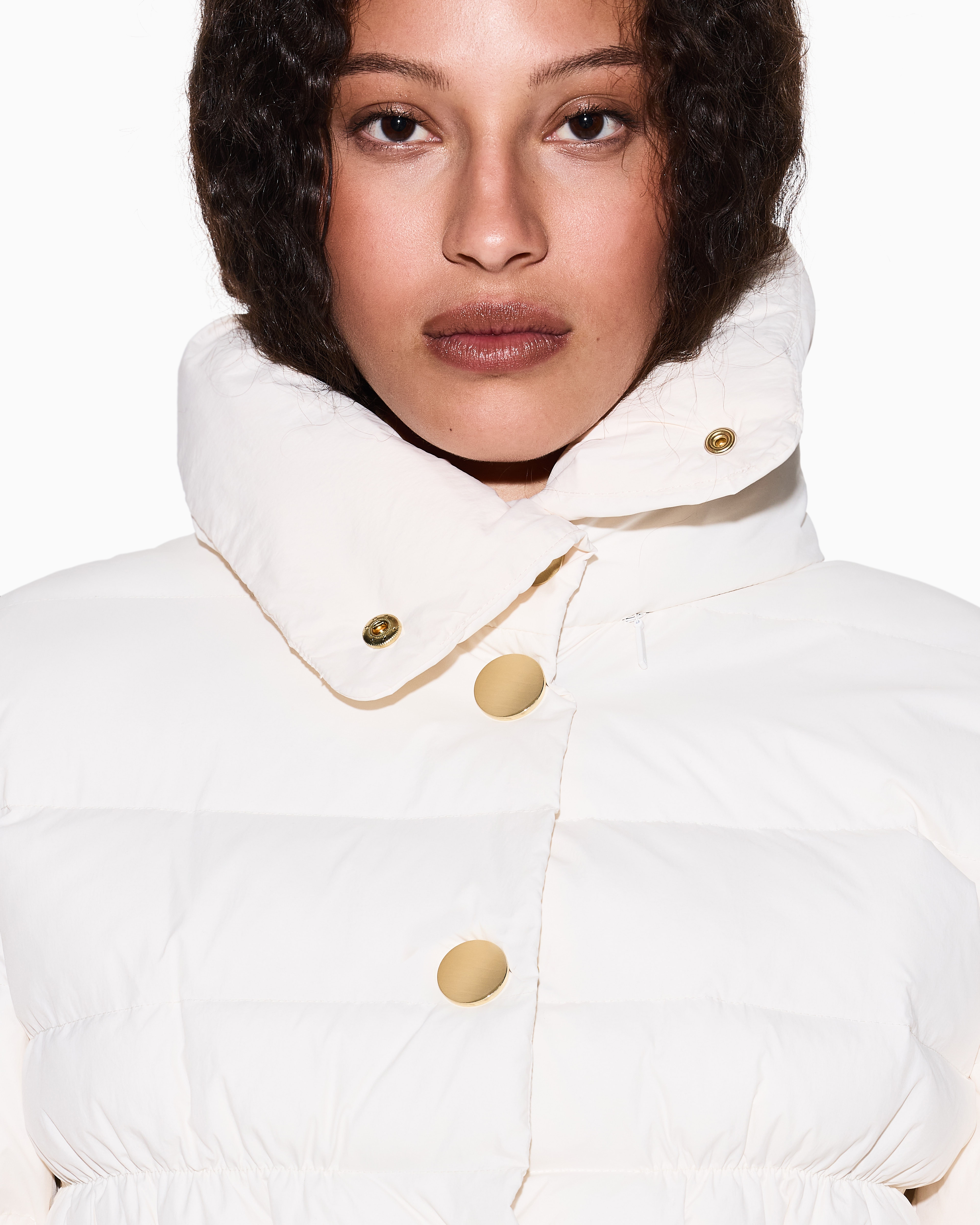 Armani Exchange Nylon Taffeta Jacket In White