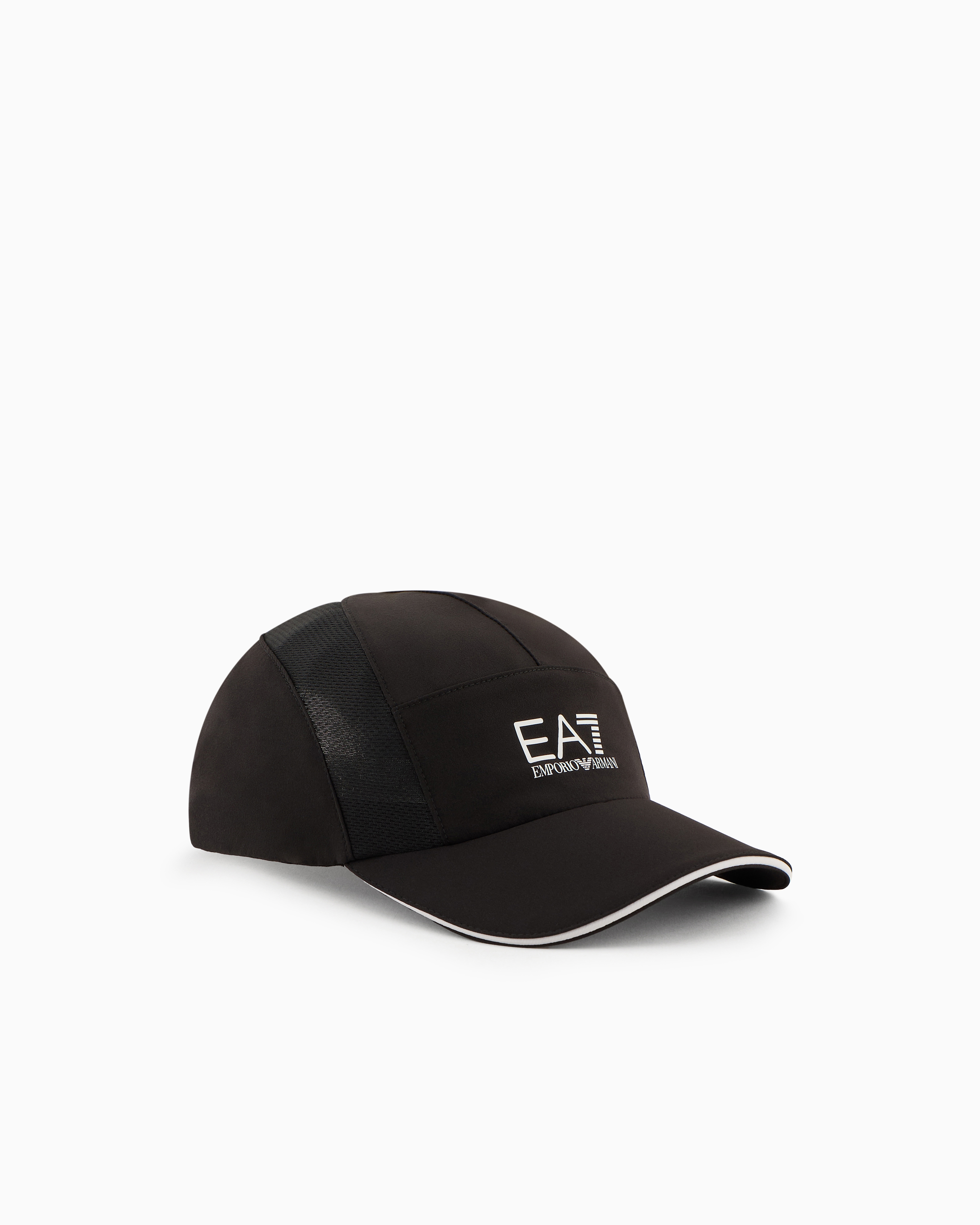 Ea7 Unisex Black Tennis Pro Baseball Cap Medium