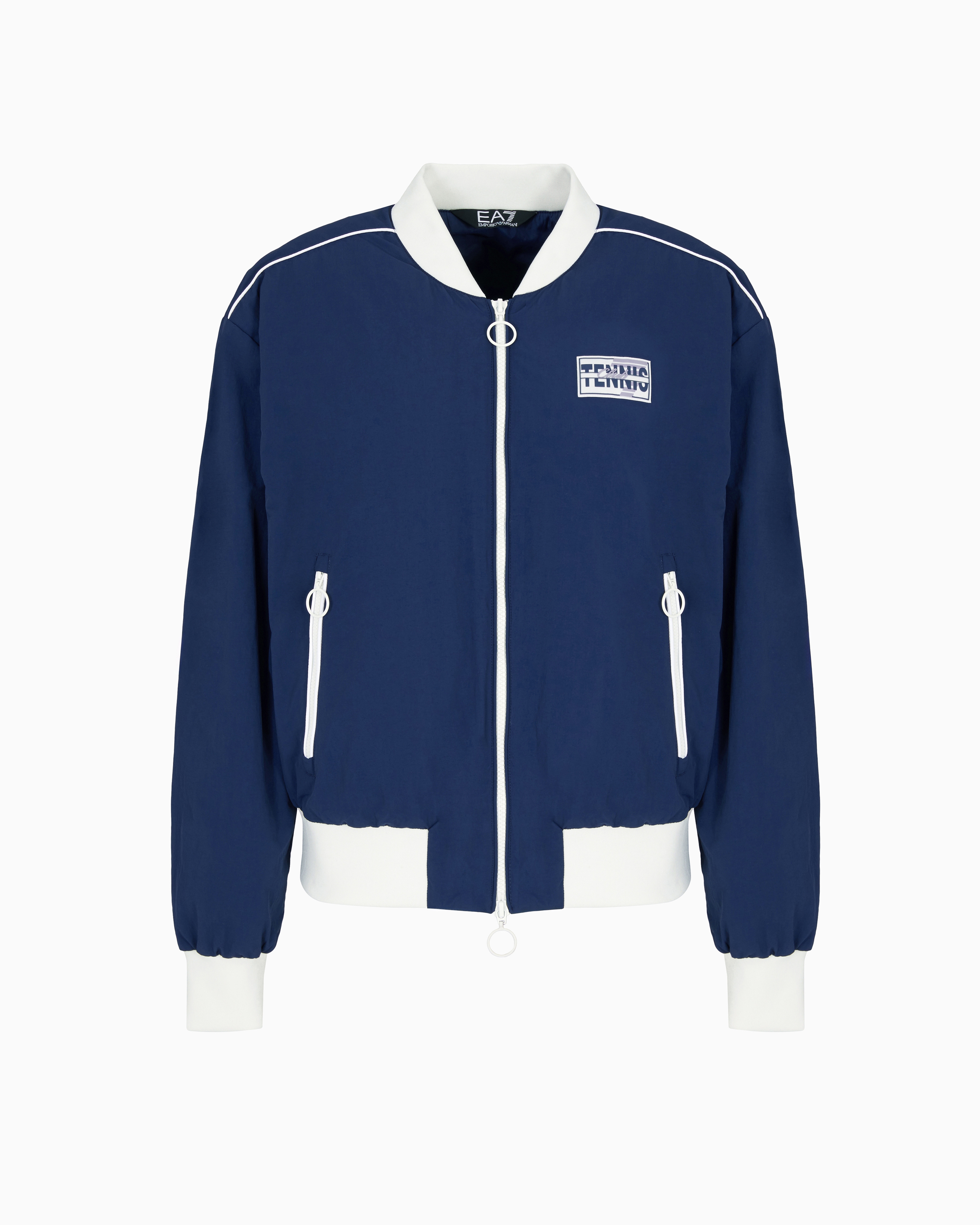 Ea7 Tennis Club Stretch-nylon Bomber Jacket