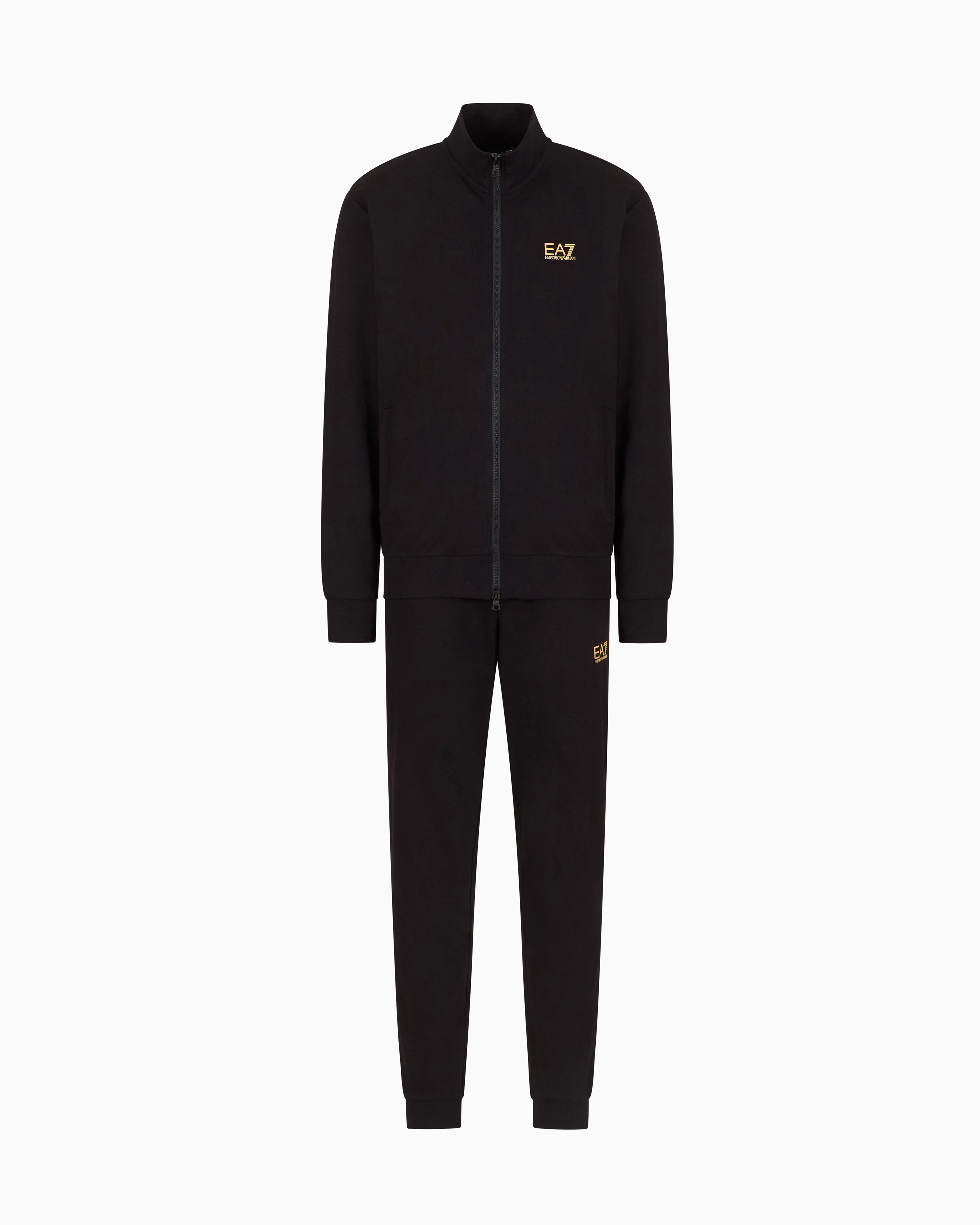 Ea7 Black Core Identity Cotton Tracksuit 3XL