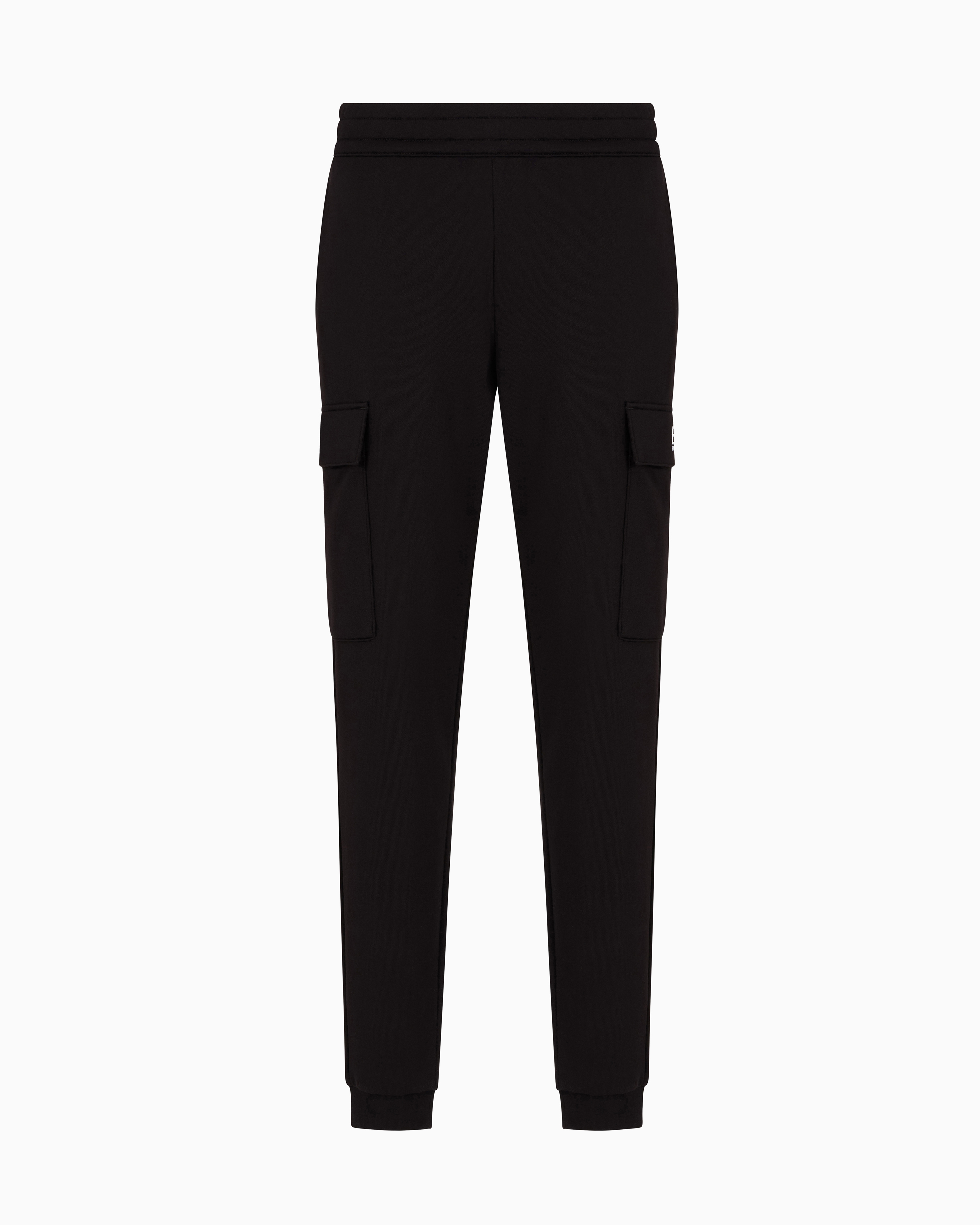 Ea7 Black Core Identity Cotton-Blend Cargo Trousers 3XL