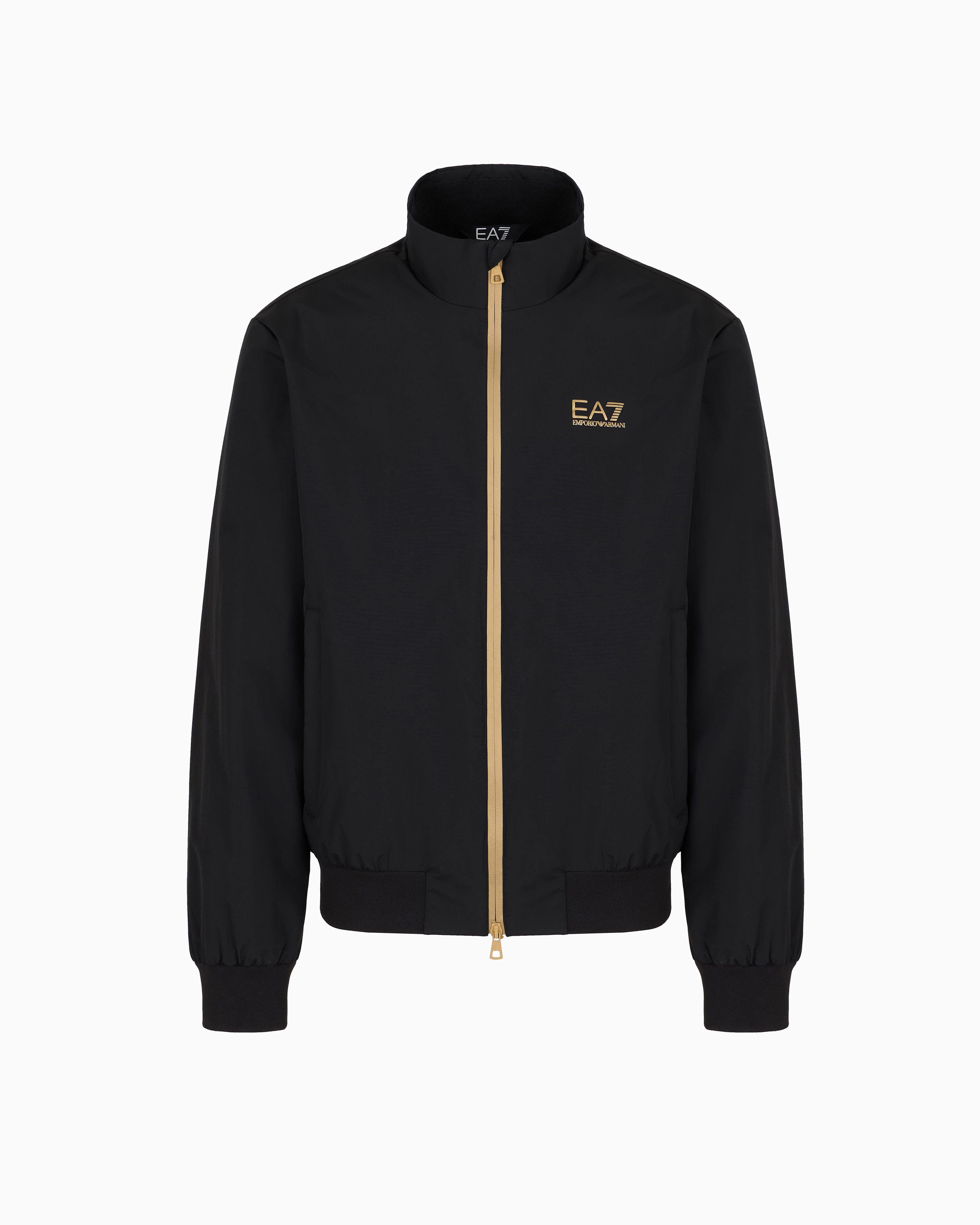 Ea7 Black Core Identity Bomber In Technical Fabric 3XL