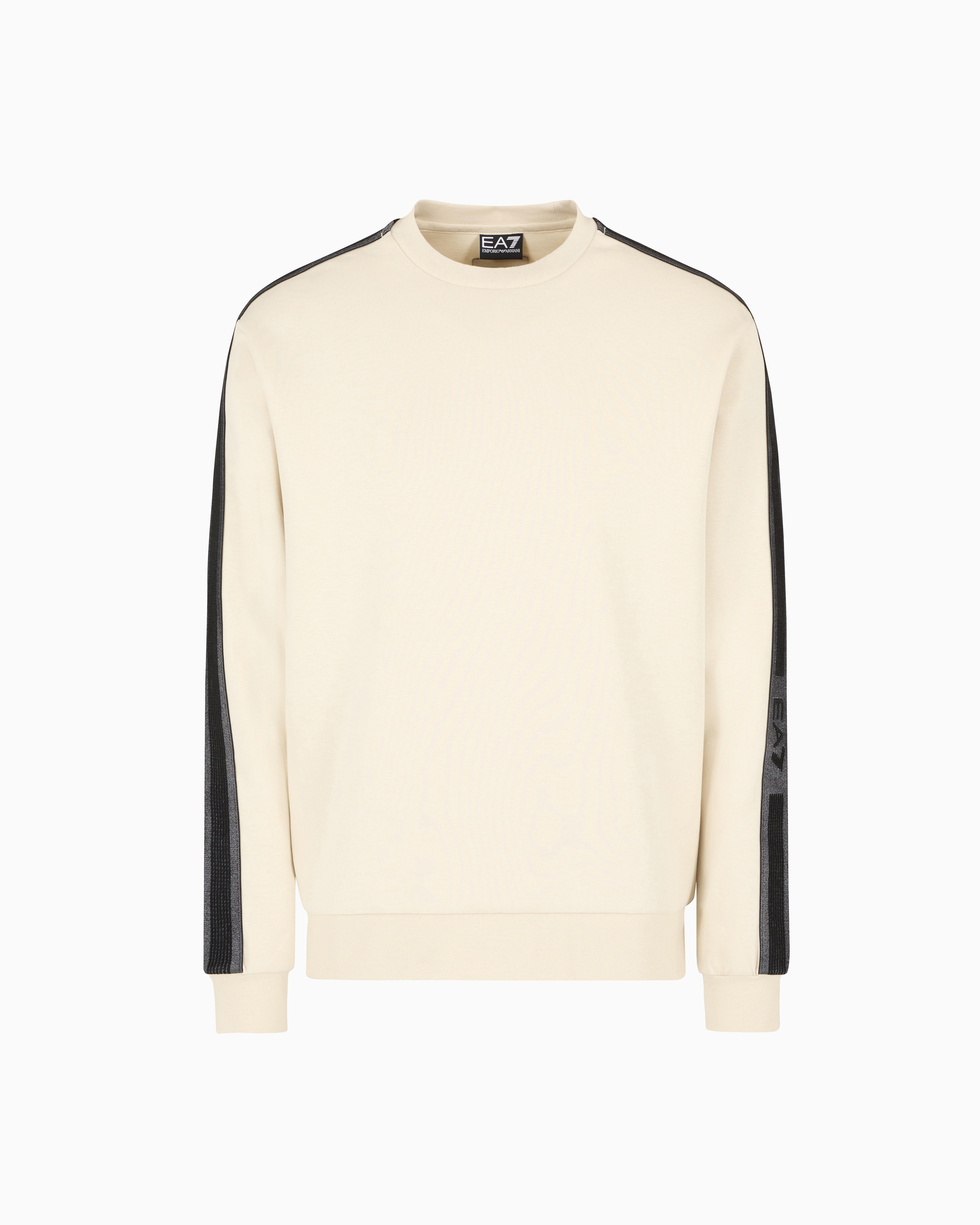 Logo Series cotton-jersey crew-neck sweatshirt | EA7