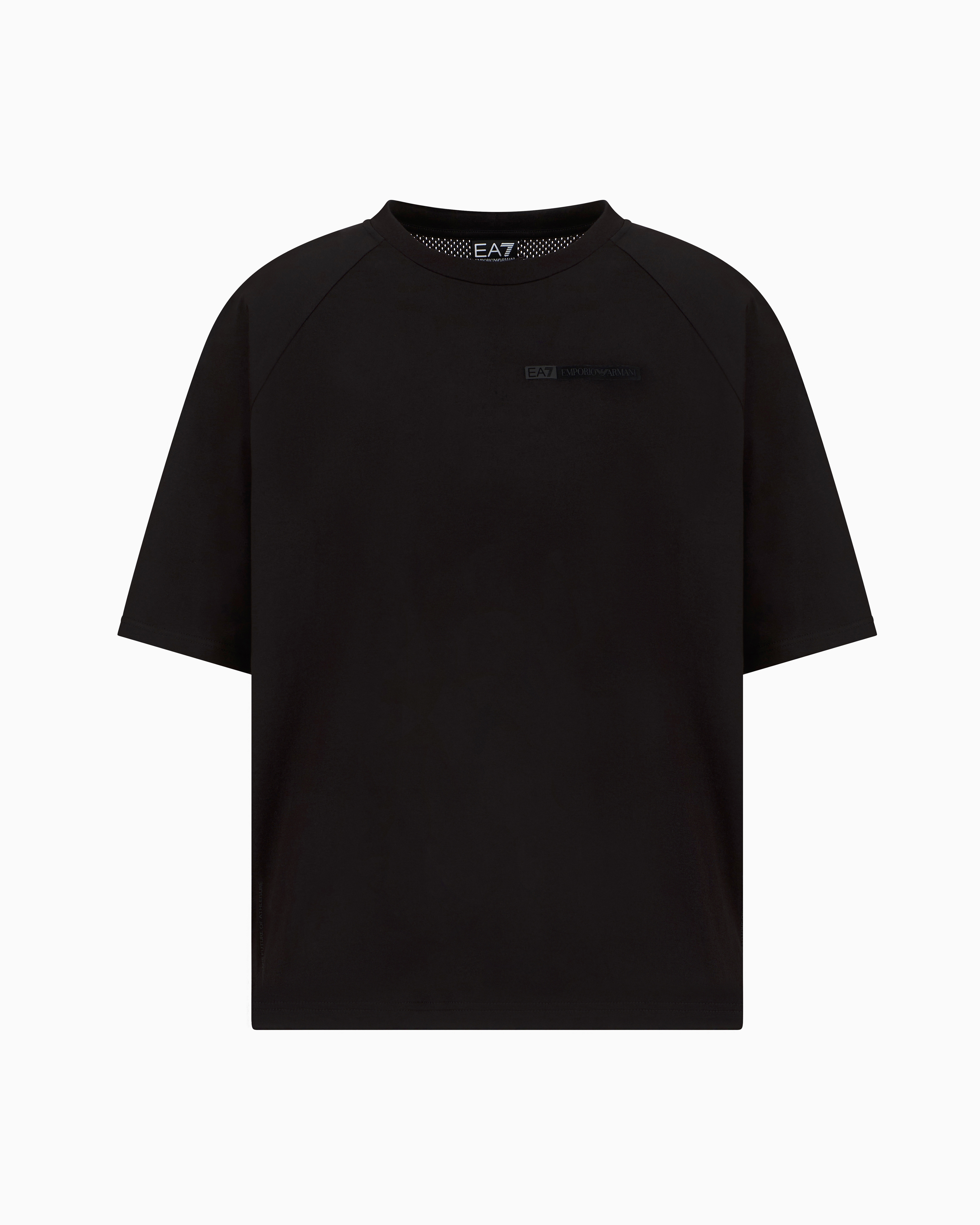 Ea7 Black Cotton Jersey T-Shirt Extra Large