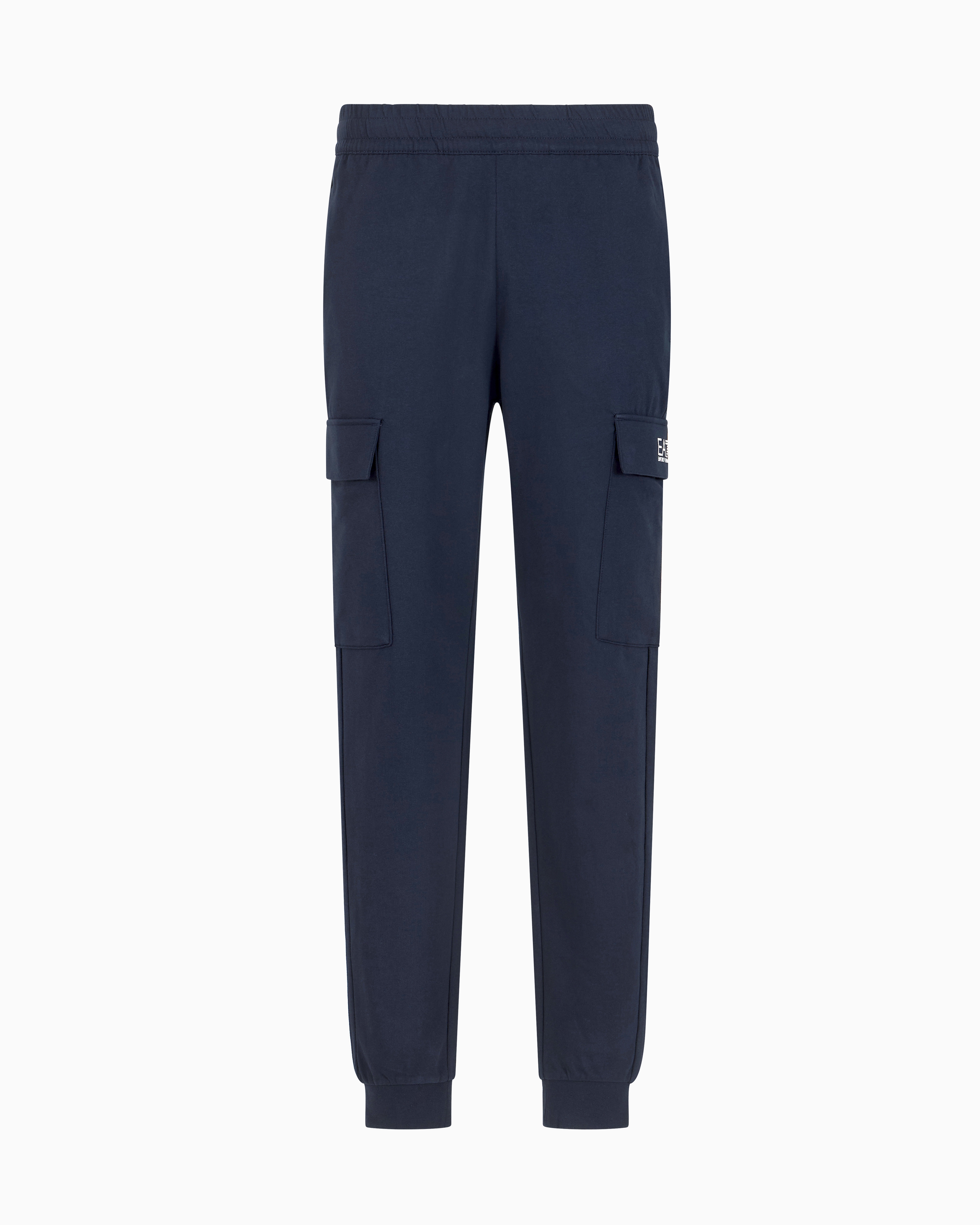 Ea7 Blue Core Identity Cotton Cargo Trousers 3XL
