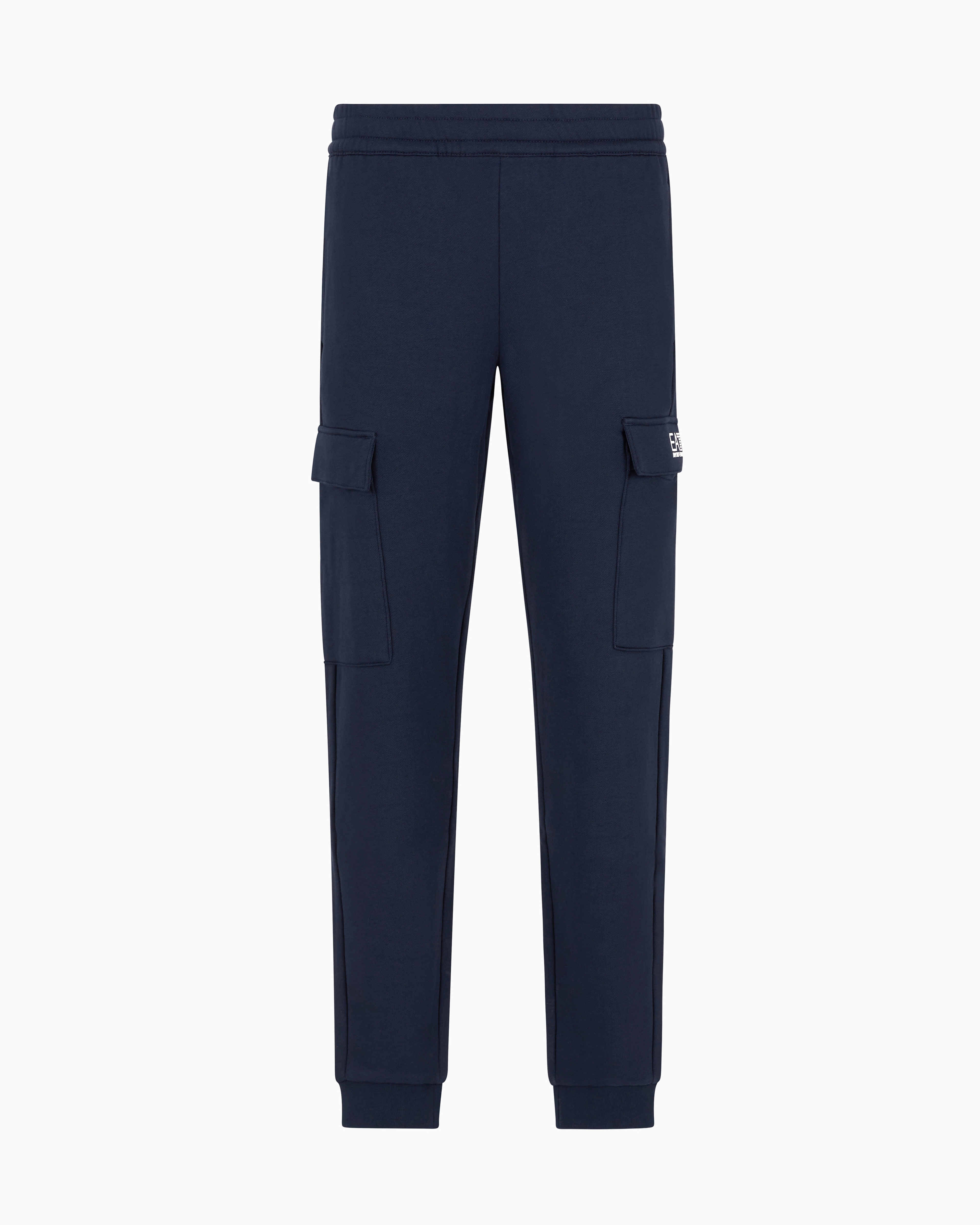 Ea7 Blue Core Identity Cotton-Blend Cargo Trousers 3XL