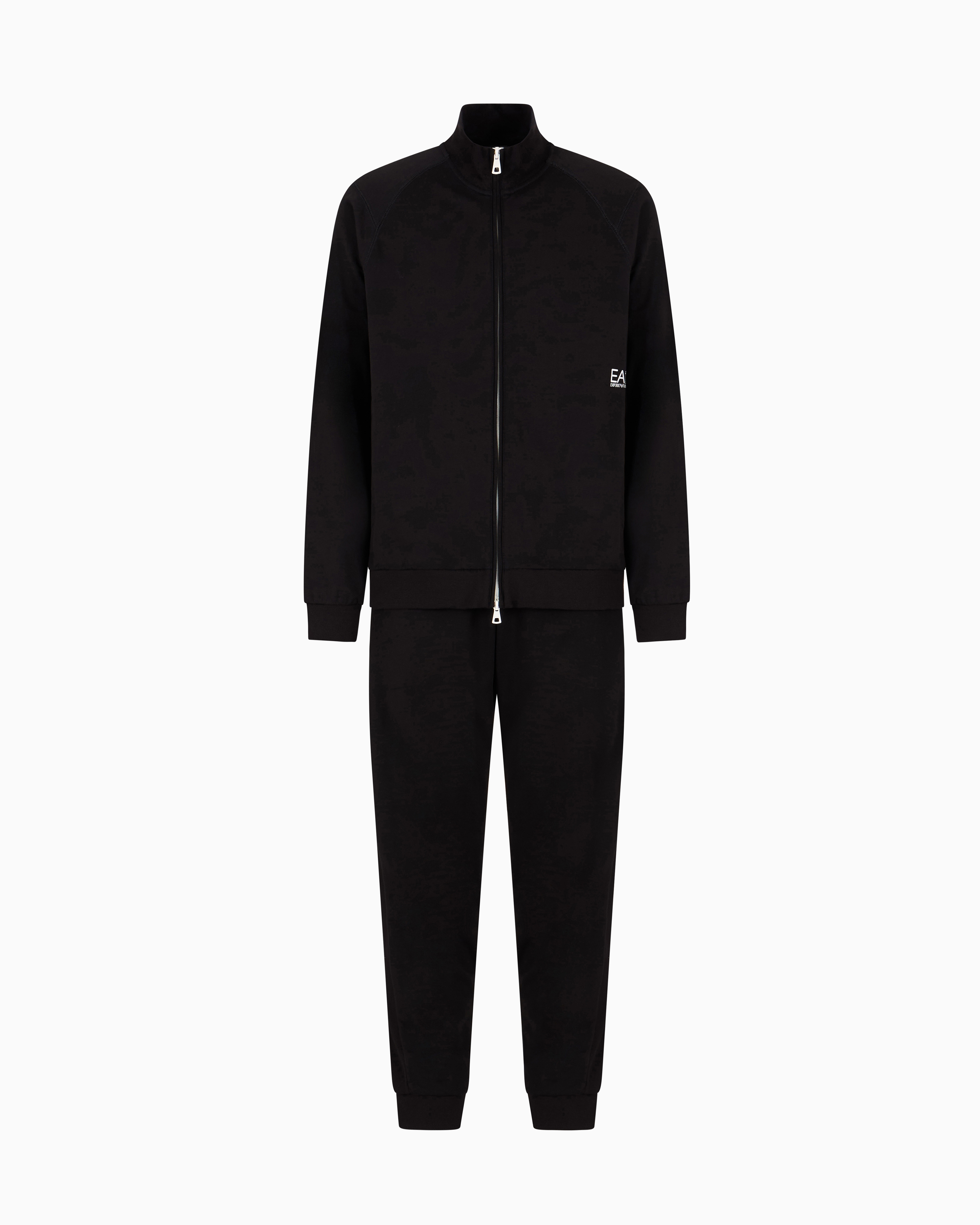 Ea7 Black Core Identity Cotton Tracksuit 3XL
