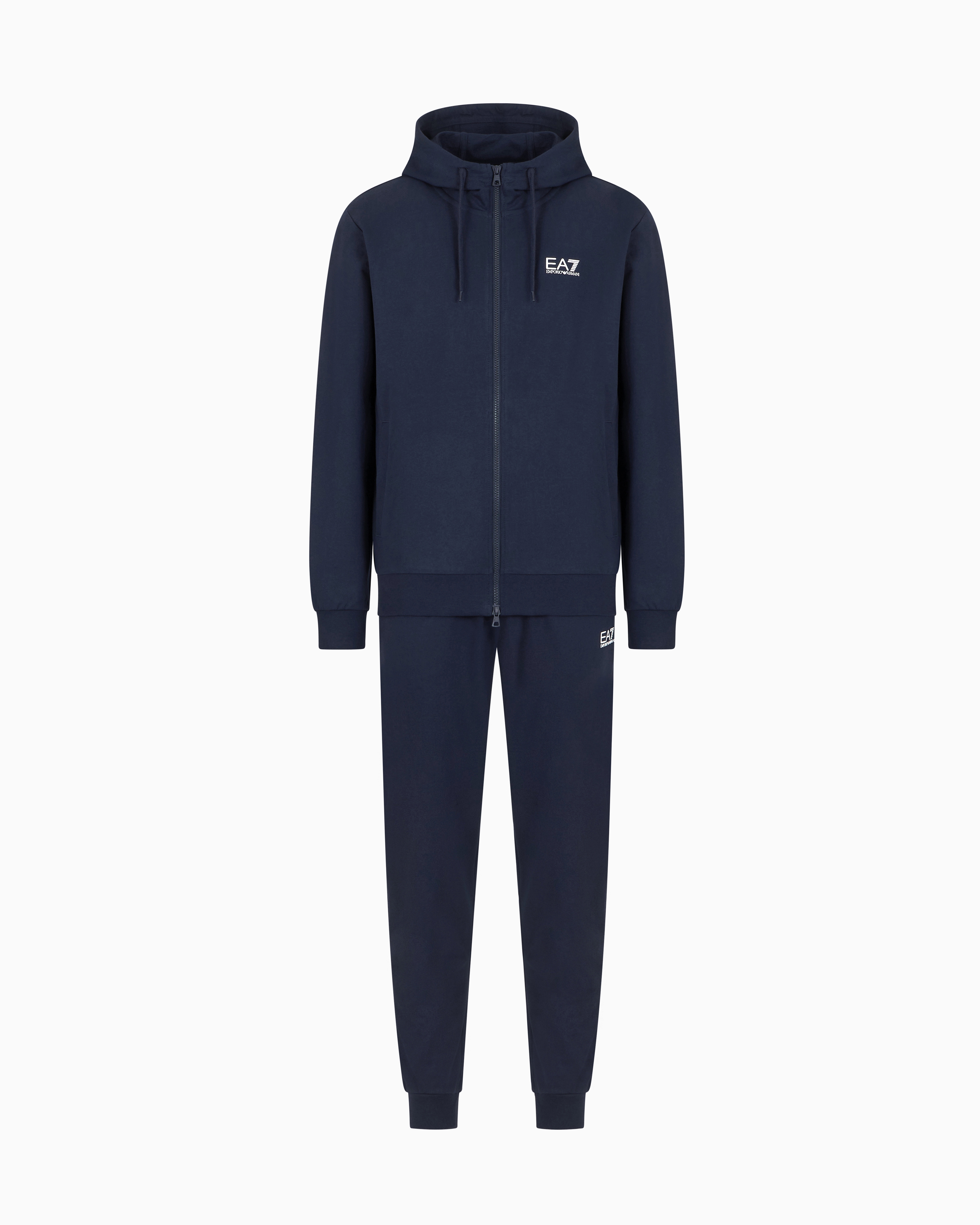 Ea7 Blue Core Identity Cotton Tracksuit 3XL