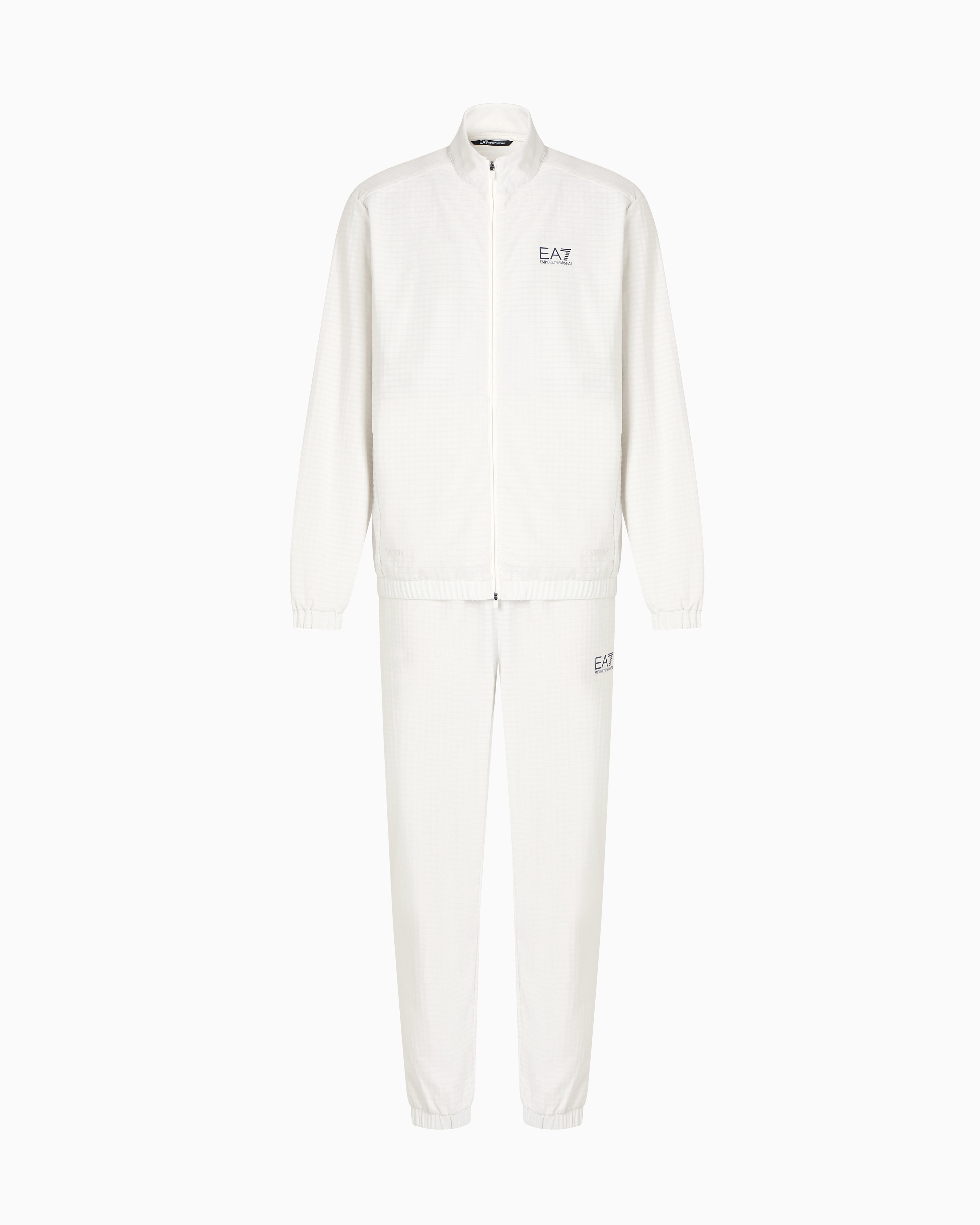 Ea7 White Tennis Pro Tracksuit In Ventus7 Technical Fabric 3XL