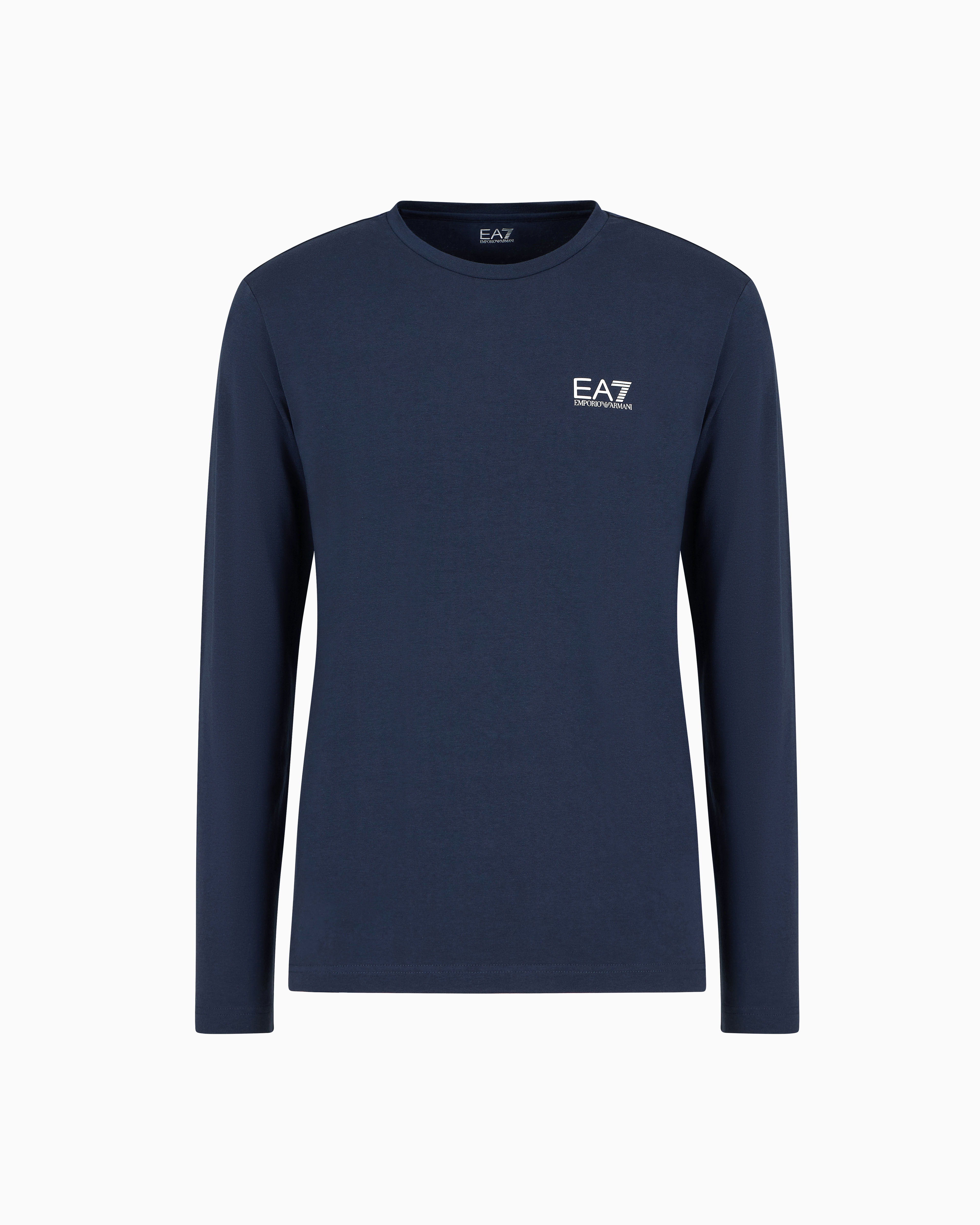 Long-sleeved cotton Core Identity T-shirt | EA7