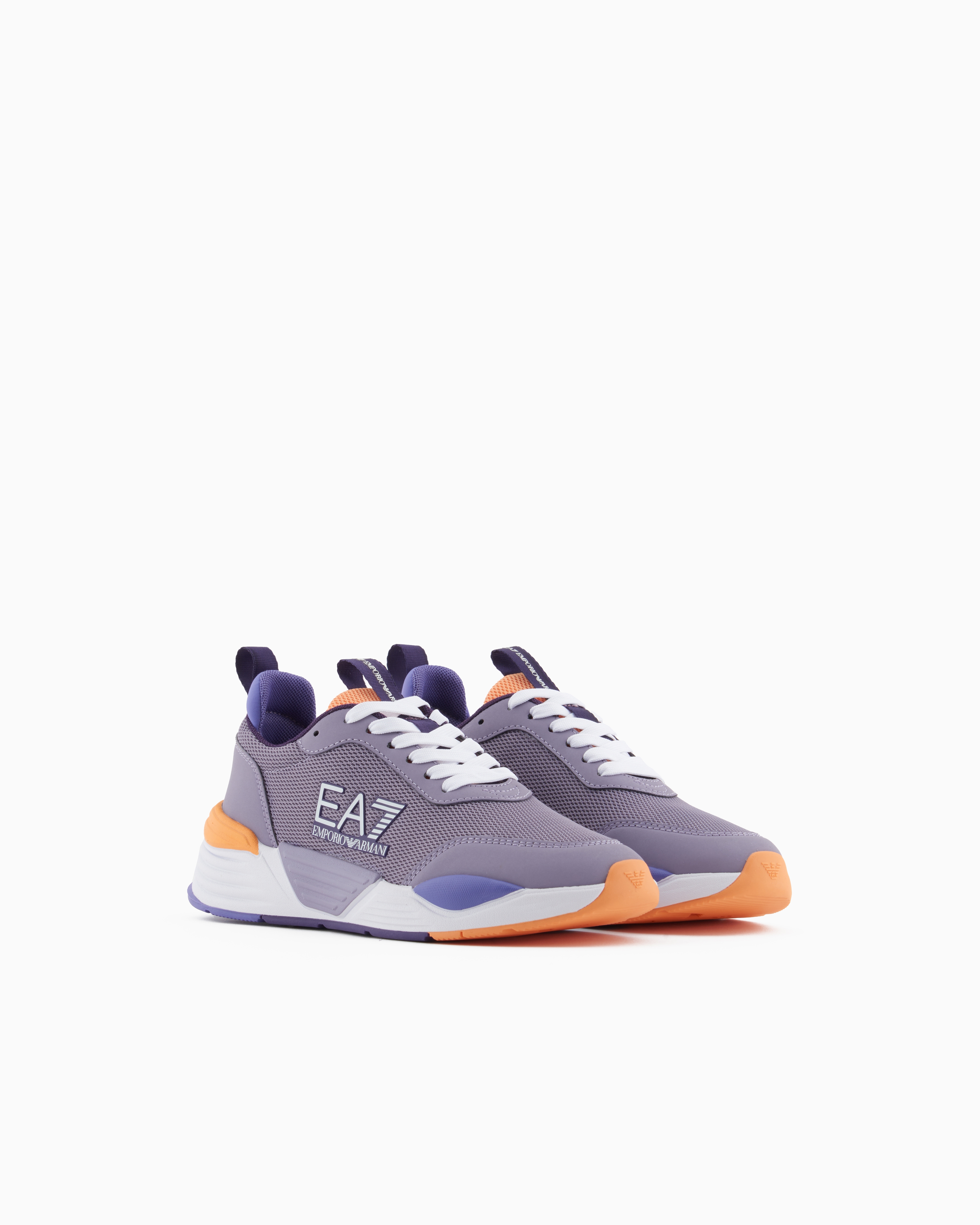 Ea7 Junior Ace Runner Sneakers In Purple