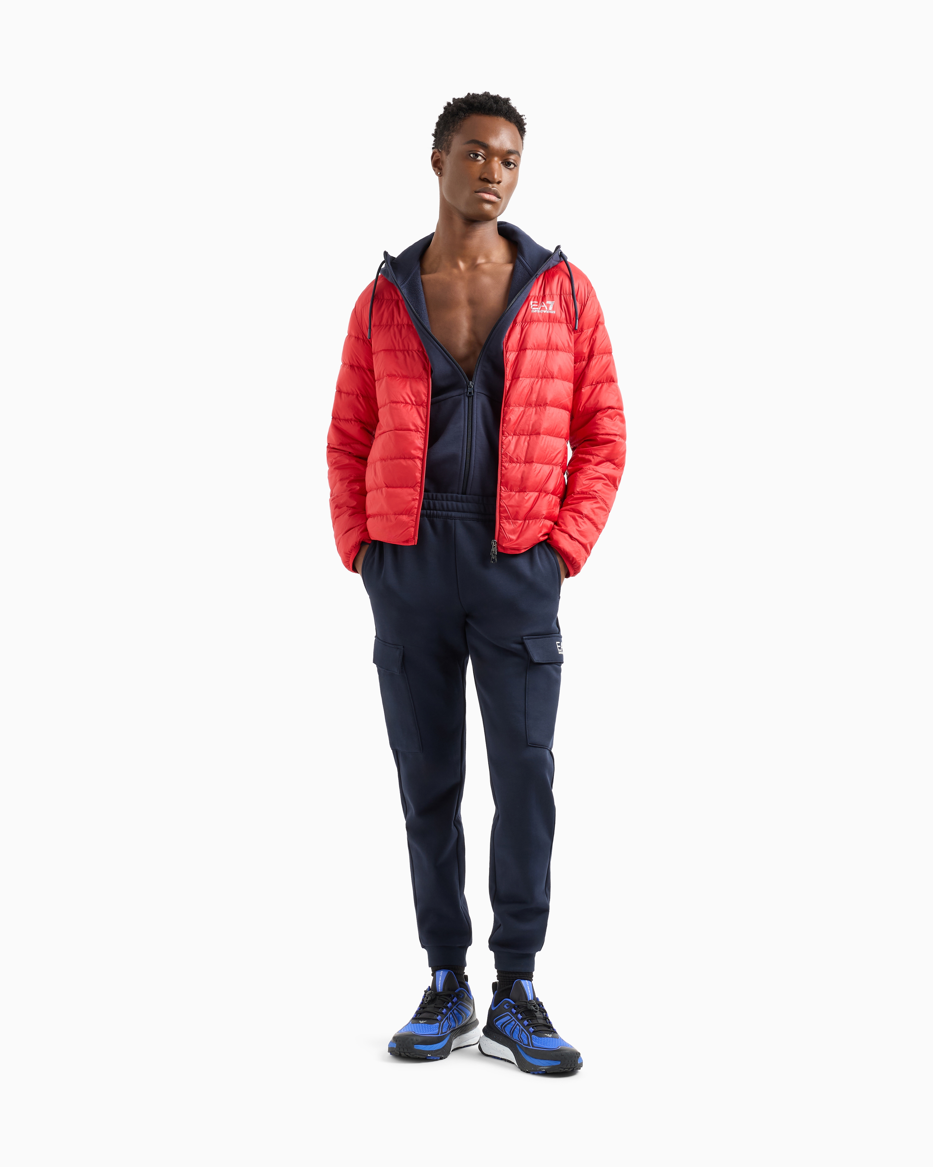 超美品☆EA7 Emporio Armani 赤 インナーダウンジャケット☆ 超美品☆EA7 Emporio Armani 赤 インナーダウンジャケット