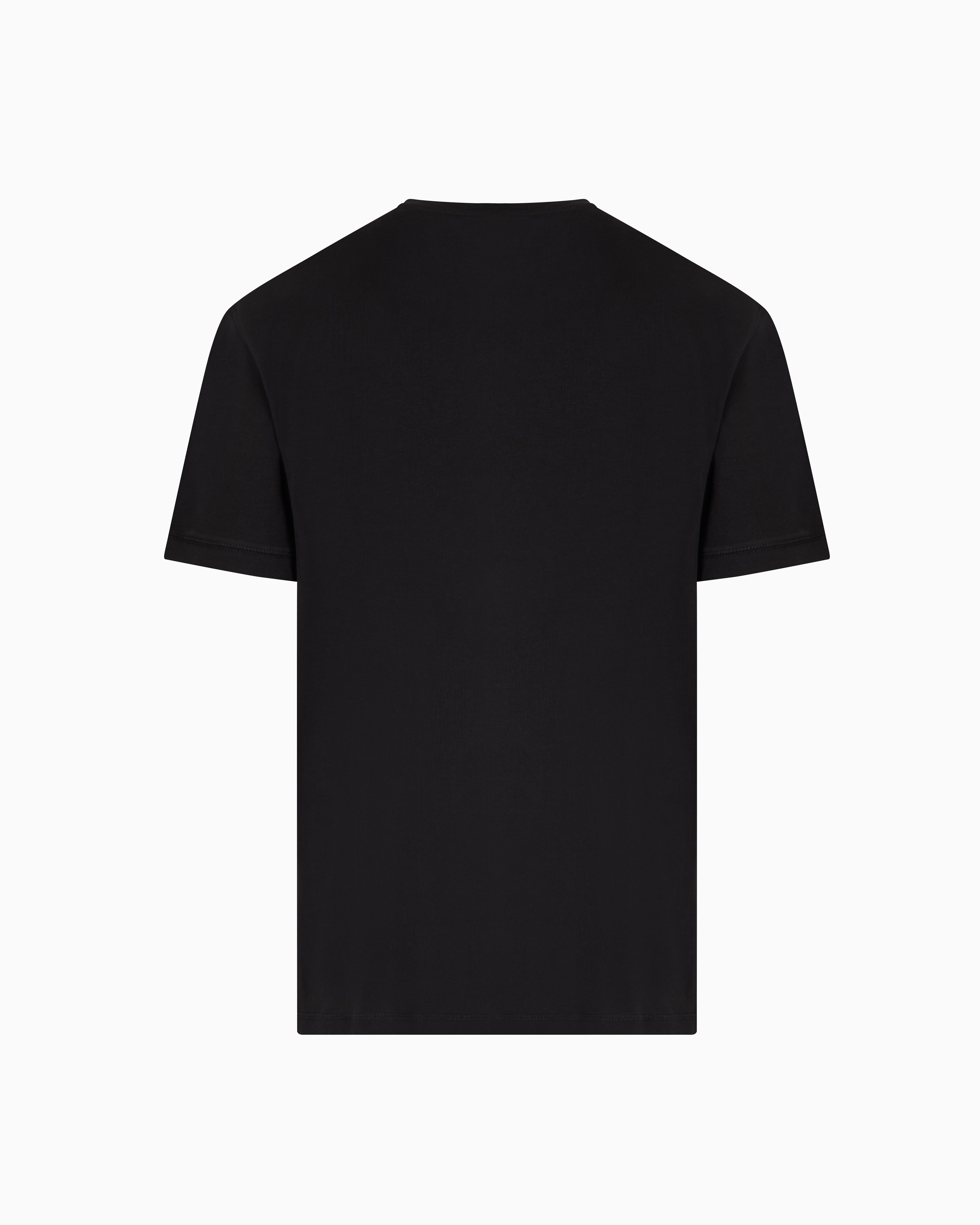Tシャツ・カットソー EMPORIO ARMANI SS25 SHIRT (EM001537 AF14130 FC173) Printed-pattern stretch cotton shirt | Emporio Armani