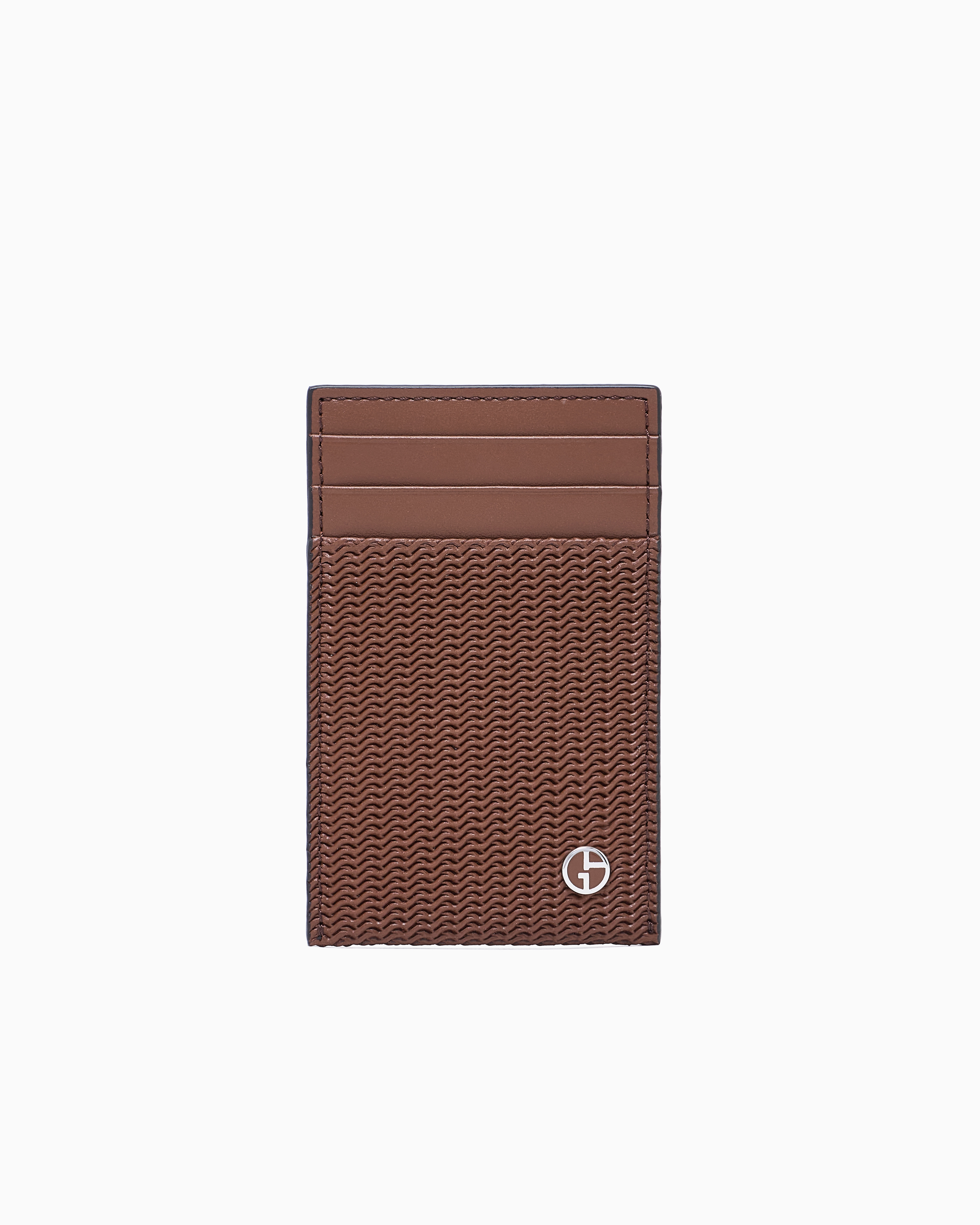 Giorgio Armani Porte-cartes En Cuir Imprimé