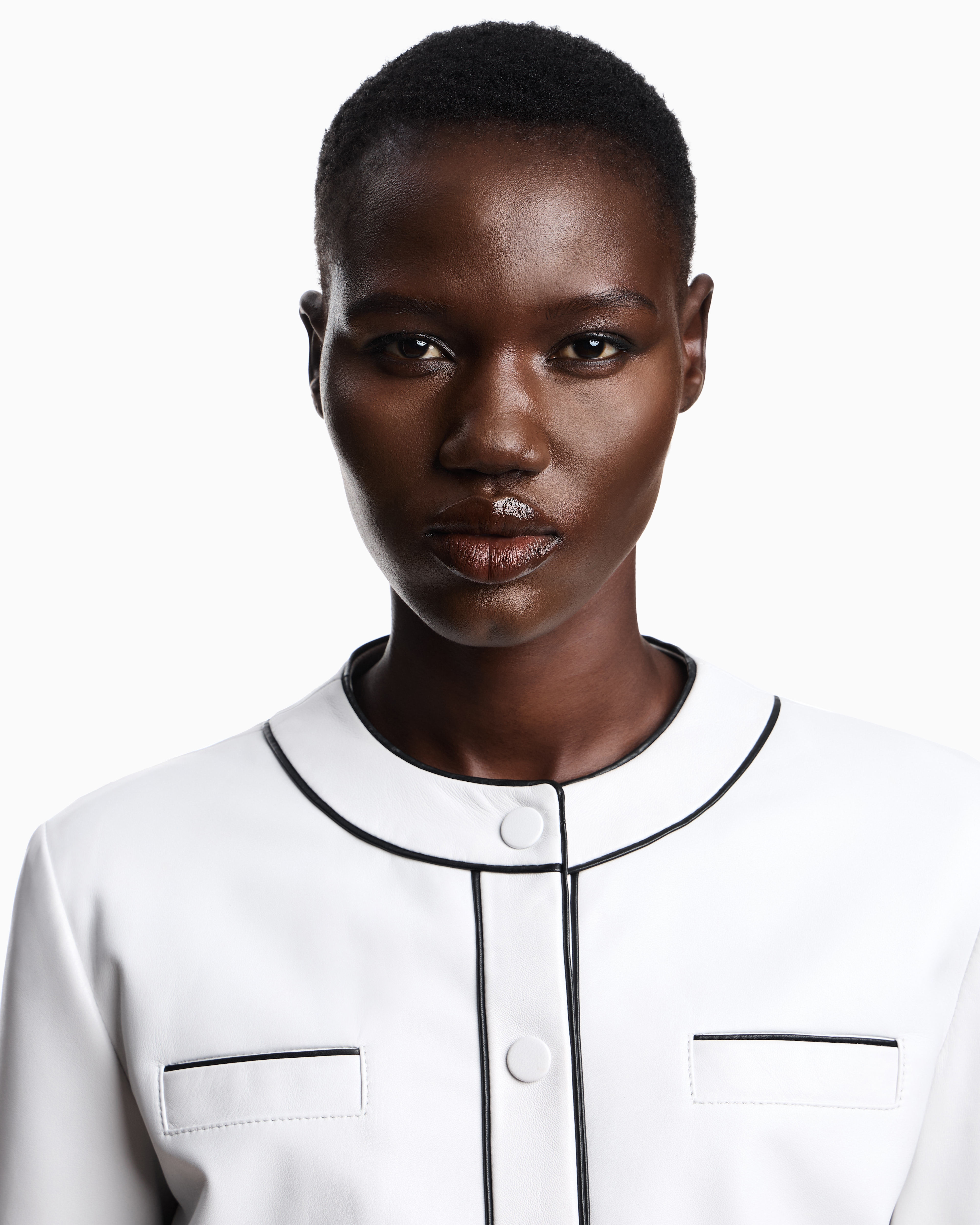 Emporio Armani Semi-aniline Lambskin Nappa Leather Jacket