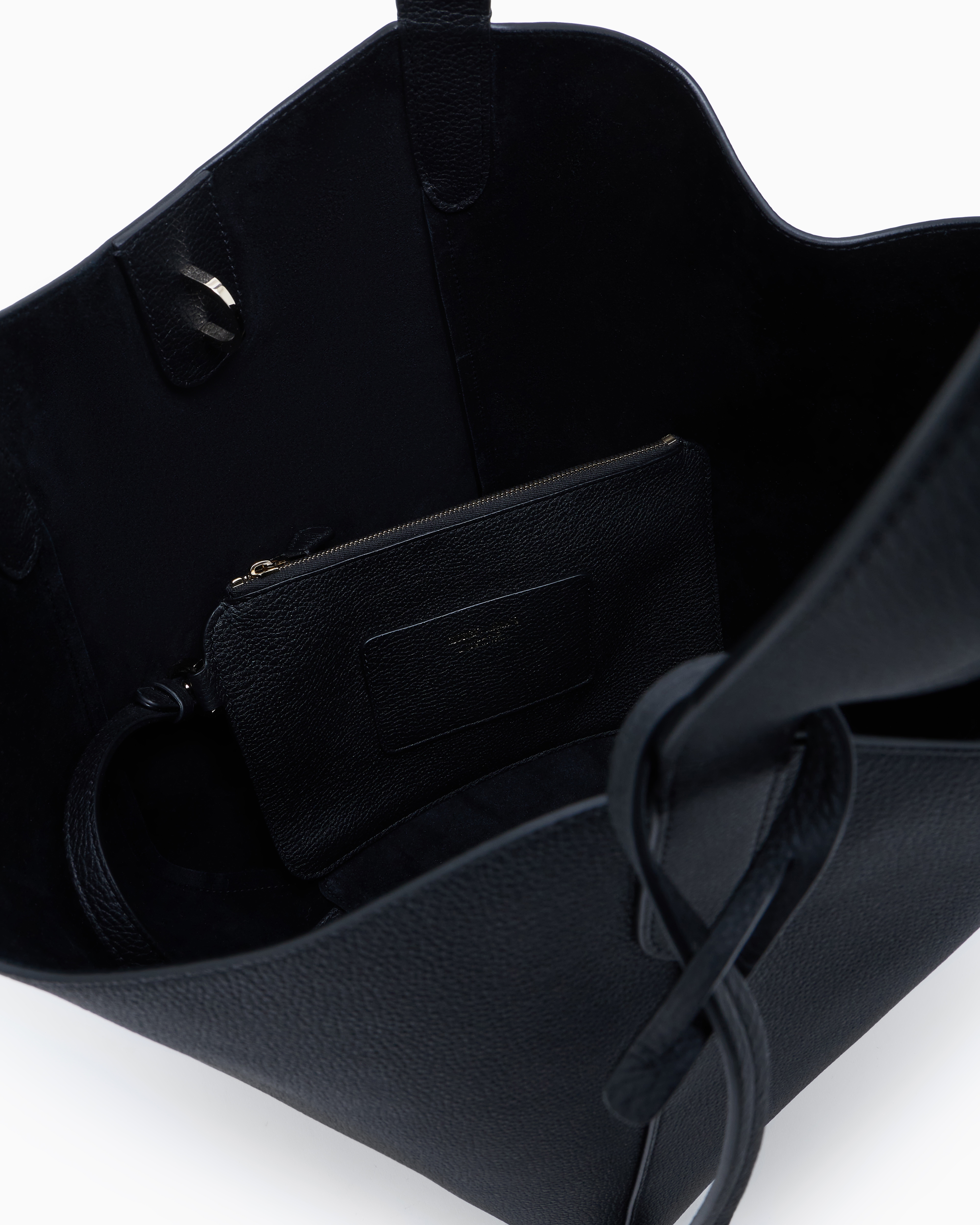 Giorgio Armani Medium Pebbled Leather Handbag