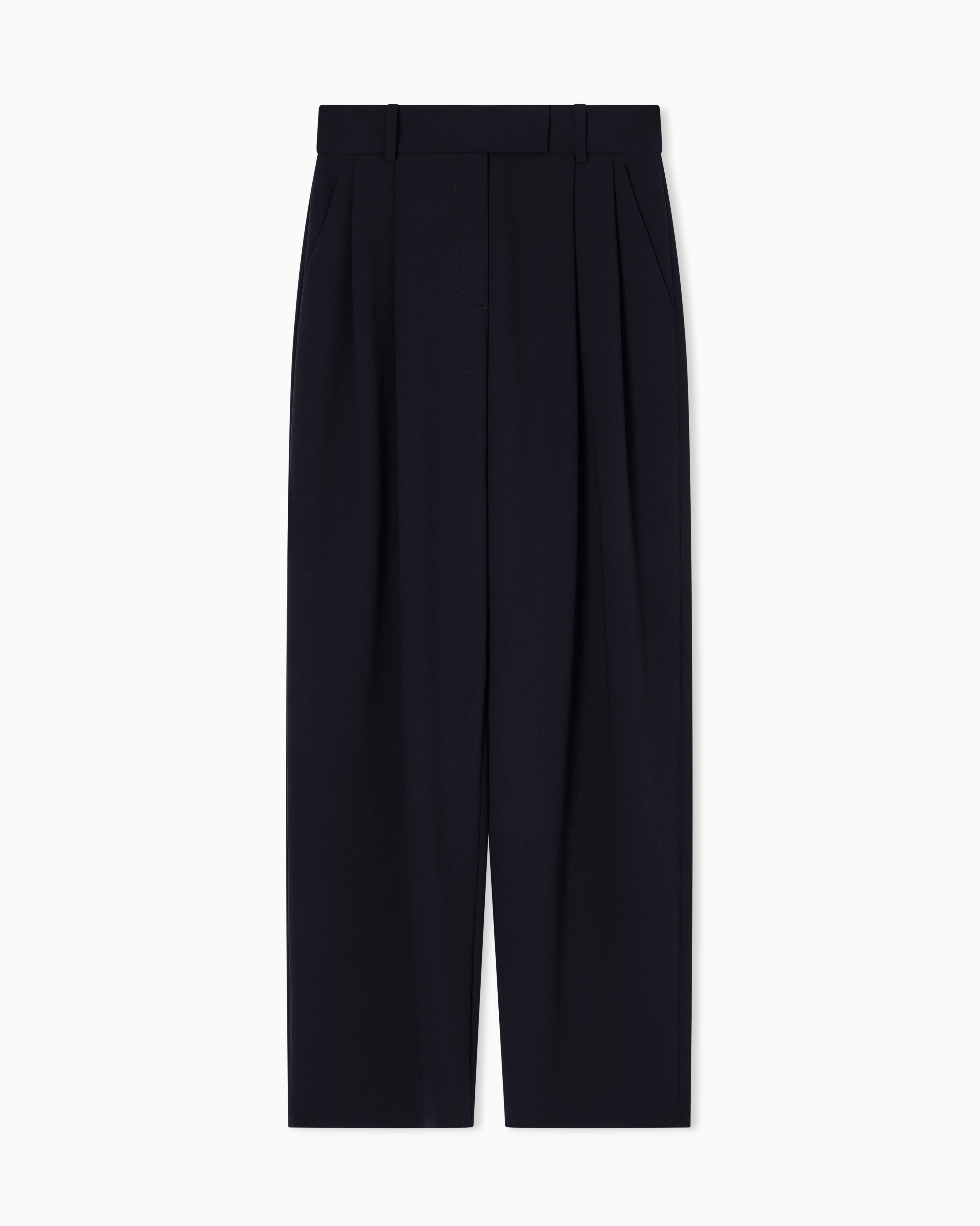 Giorgio Armani Pleated Trousers In Black