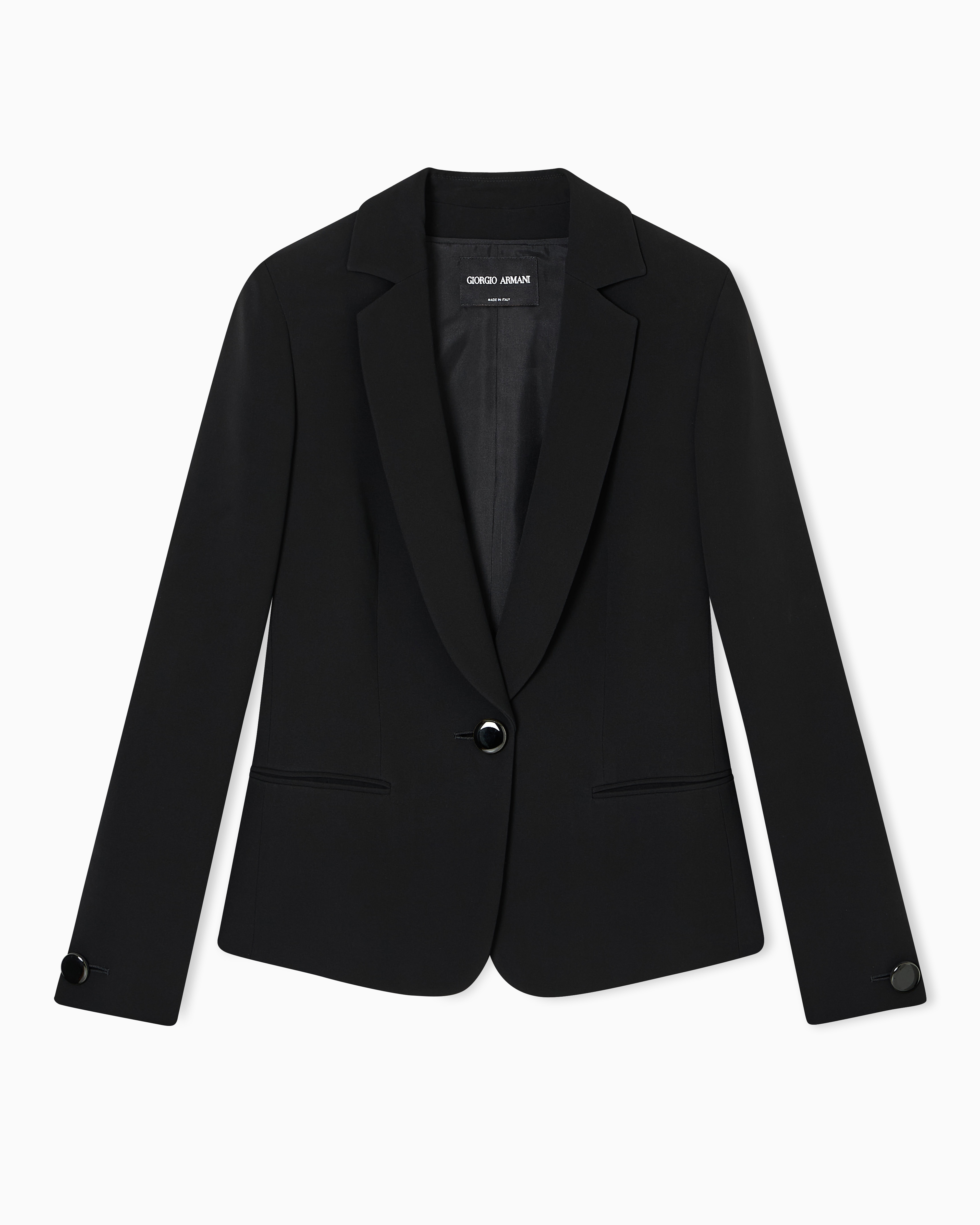 GIORGIO ARMANI テクニカルキャディ ロングジャケット Long jacket in technical cady | Giorgio Armani