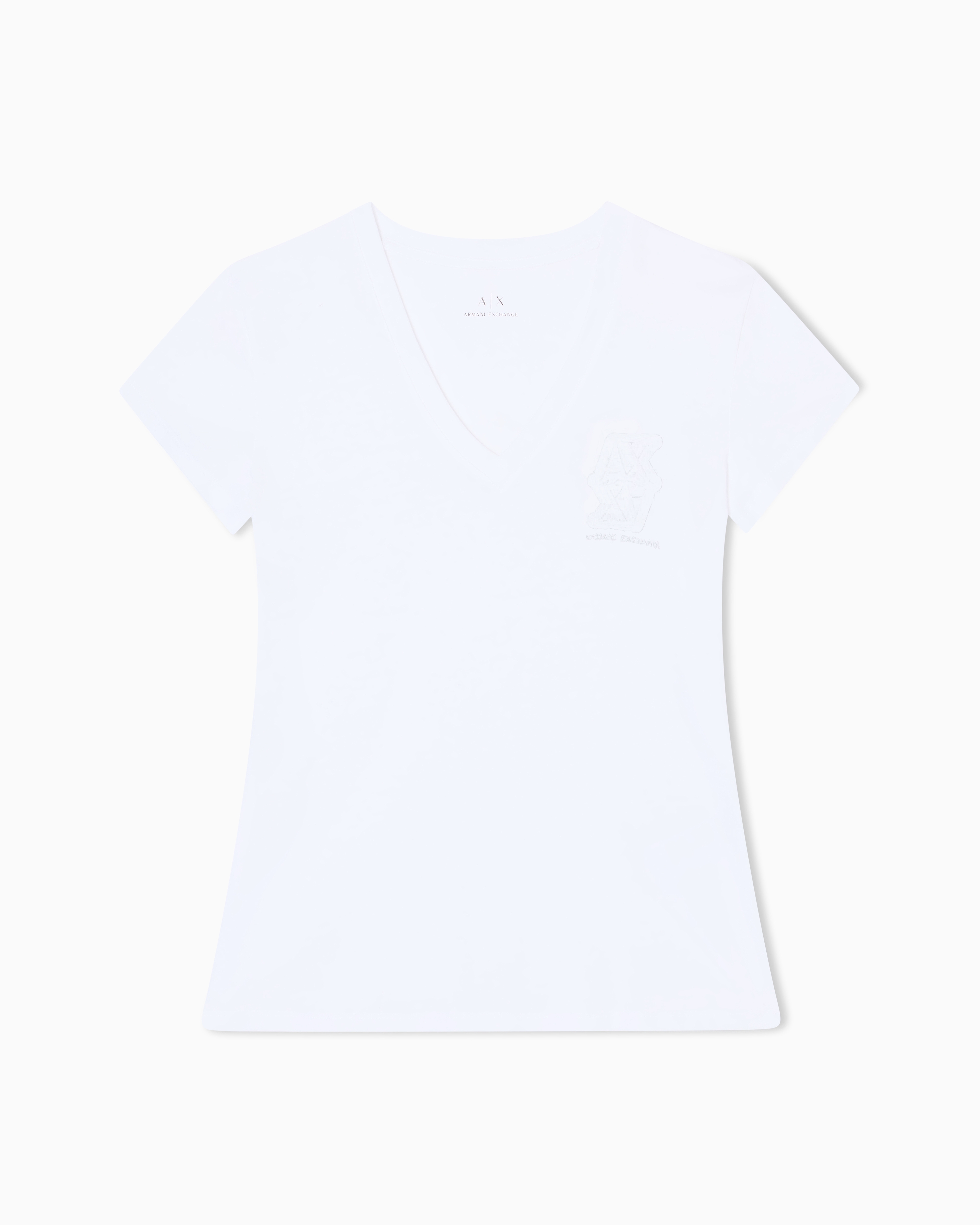 Armani Exchange Slim Fit T-shirts In White