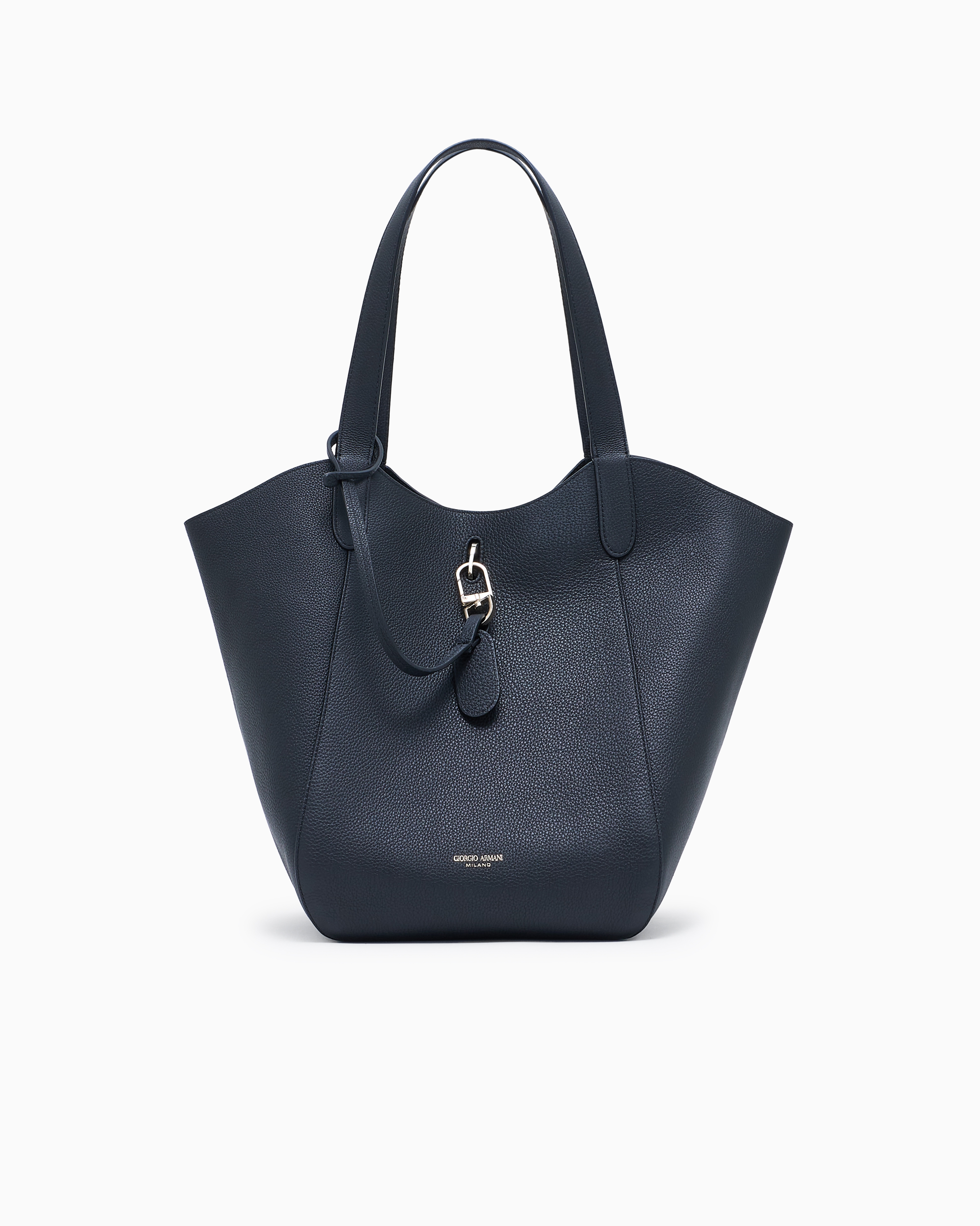Giorgio Armani Medium Pebbled Leather Handbag