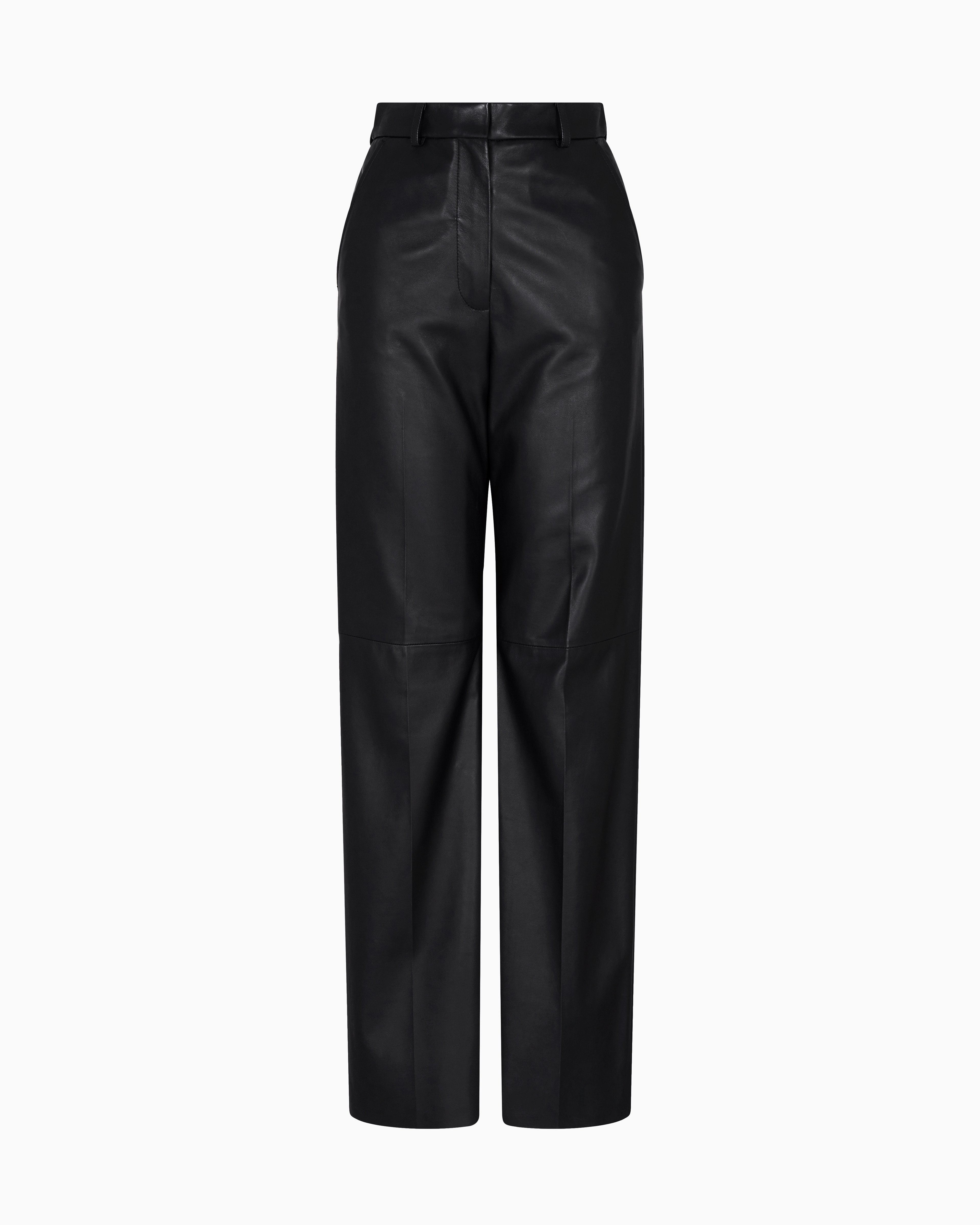 パンツ EMPORIO ARMANI Woman Pants Black EW001587TE14039 UC001 chenille elasticated-waist trousers | Emporio Armani
