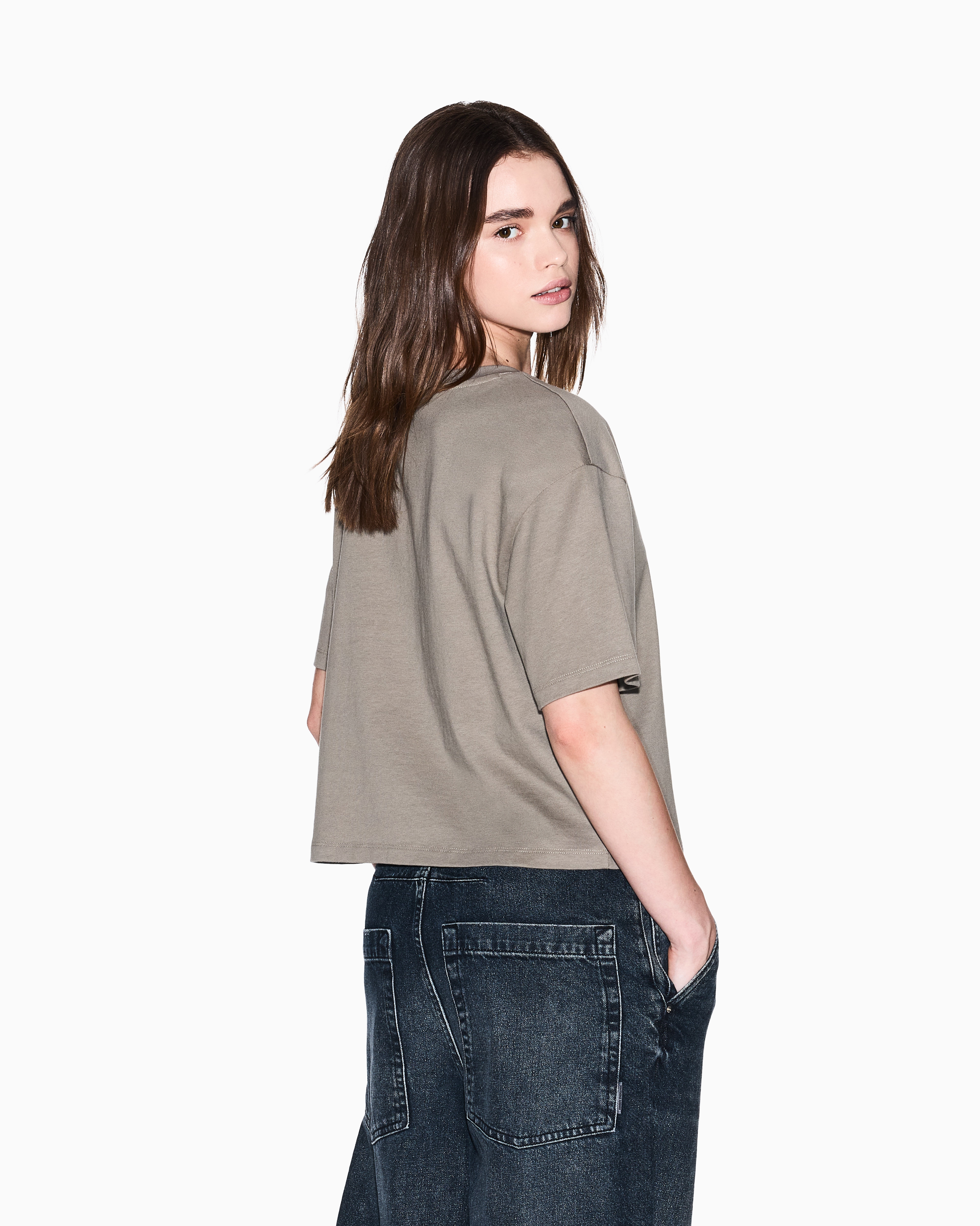 Armani Exchange Cropped T-shirts